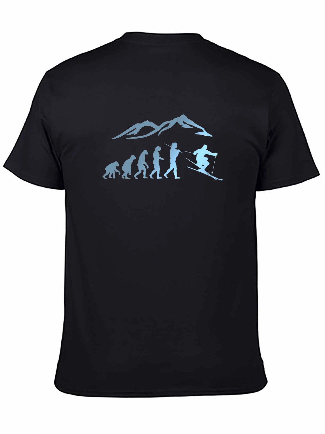 Skiing Evolution Graphic Tee