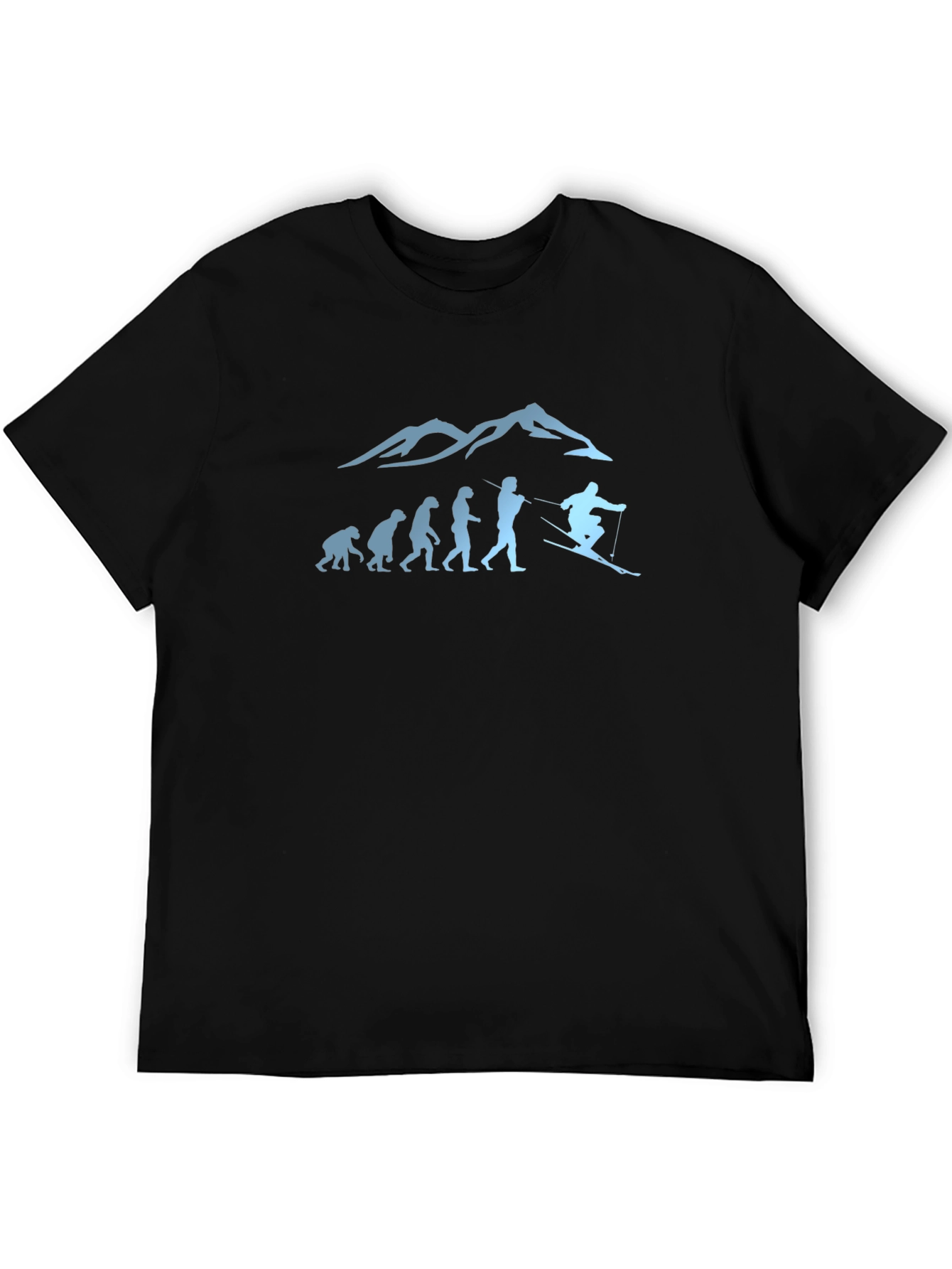 Skiing Evolution Graphic Tee
