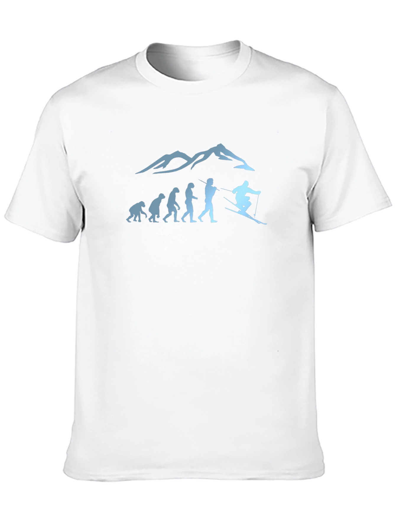 Skiing Evolution Graphic Tee
