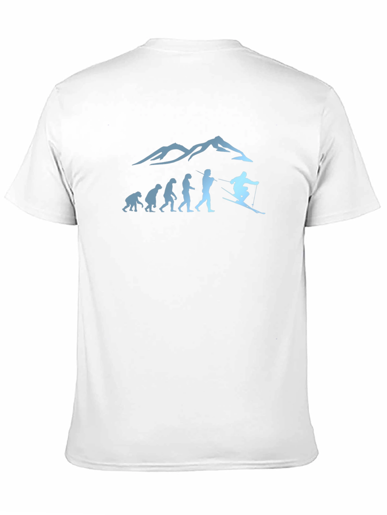 Skiing Evolution Graphic Tee
