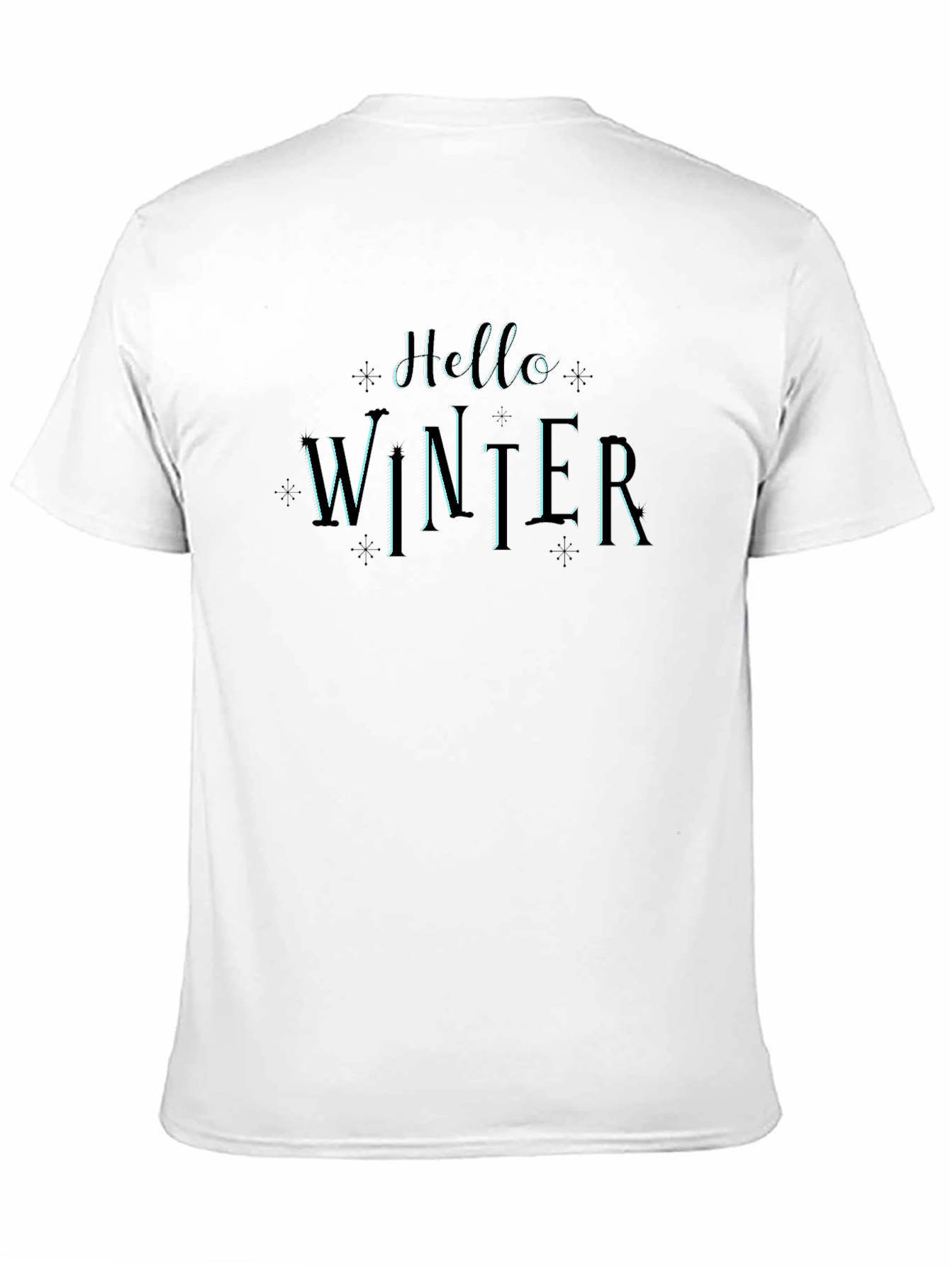Hello Winter Graphic Tee - Stylish Holiday Apparel