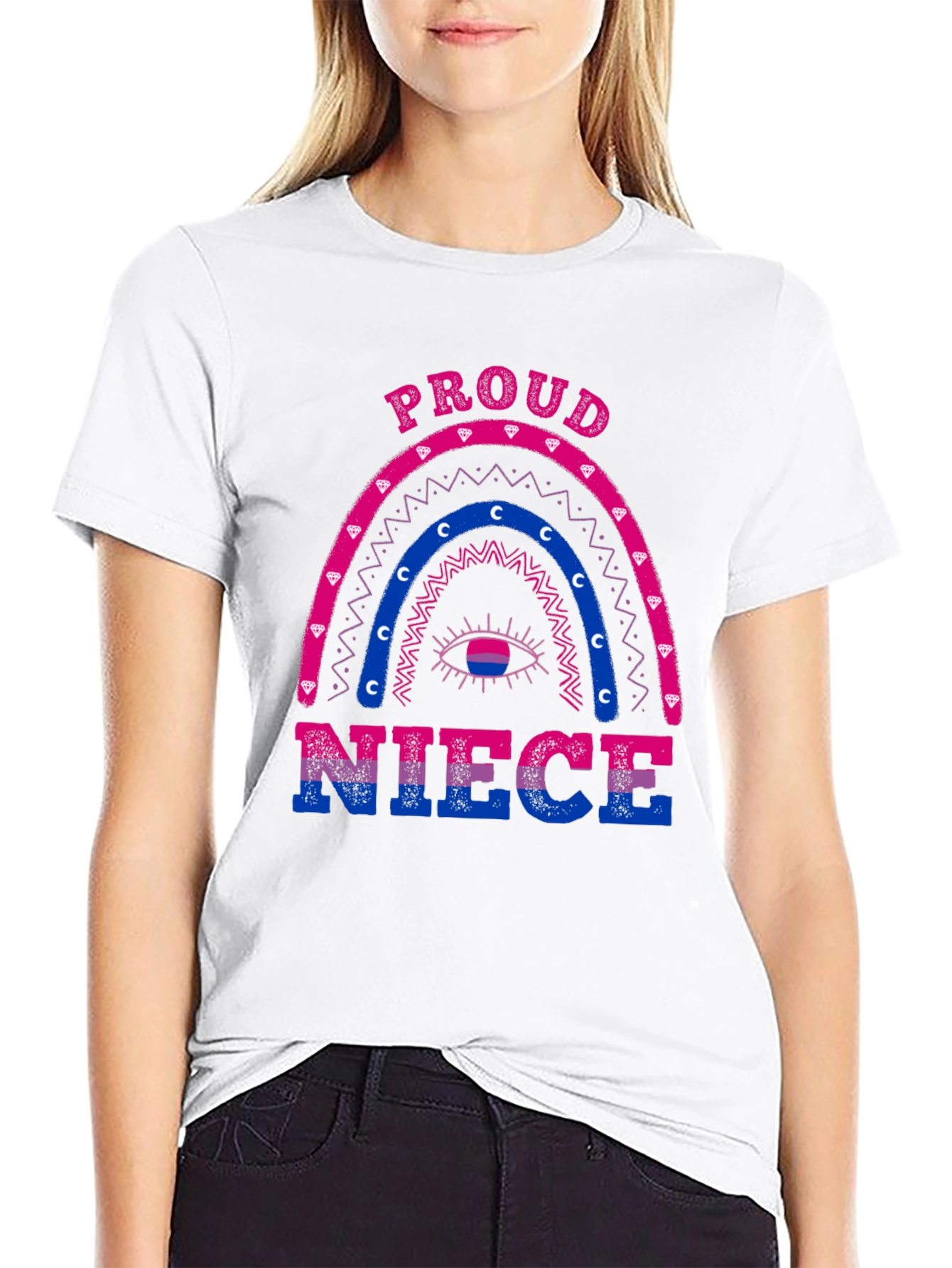 Proud Niece Bi Pride Rainbow T-Shirt