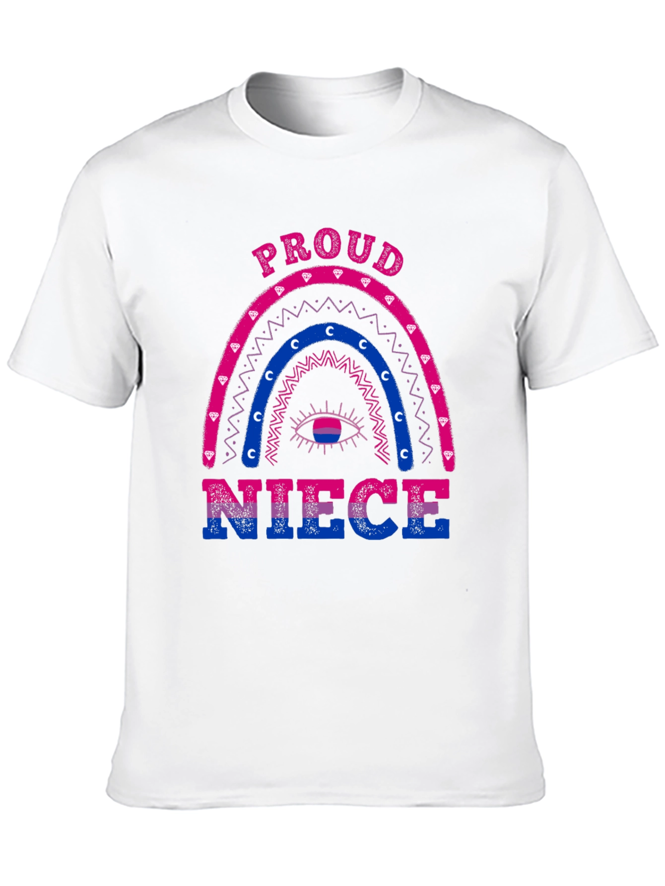 Proud Niece Bi Pride Rainbow T-Shirt