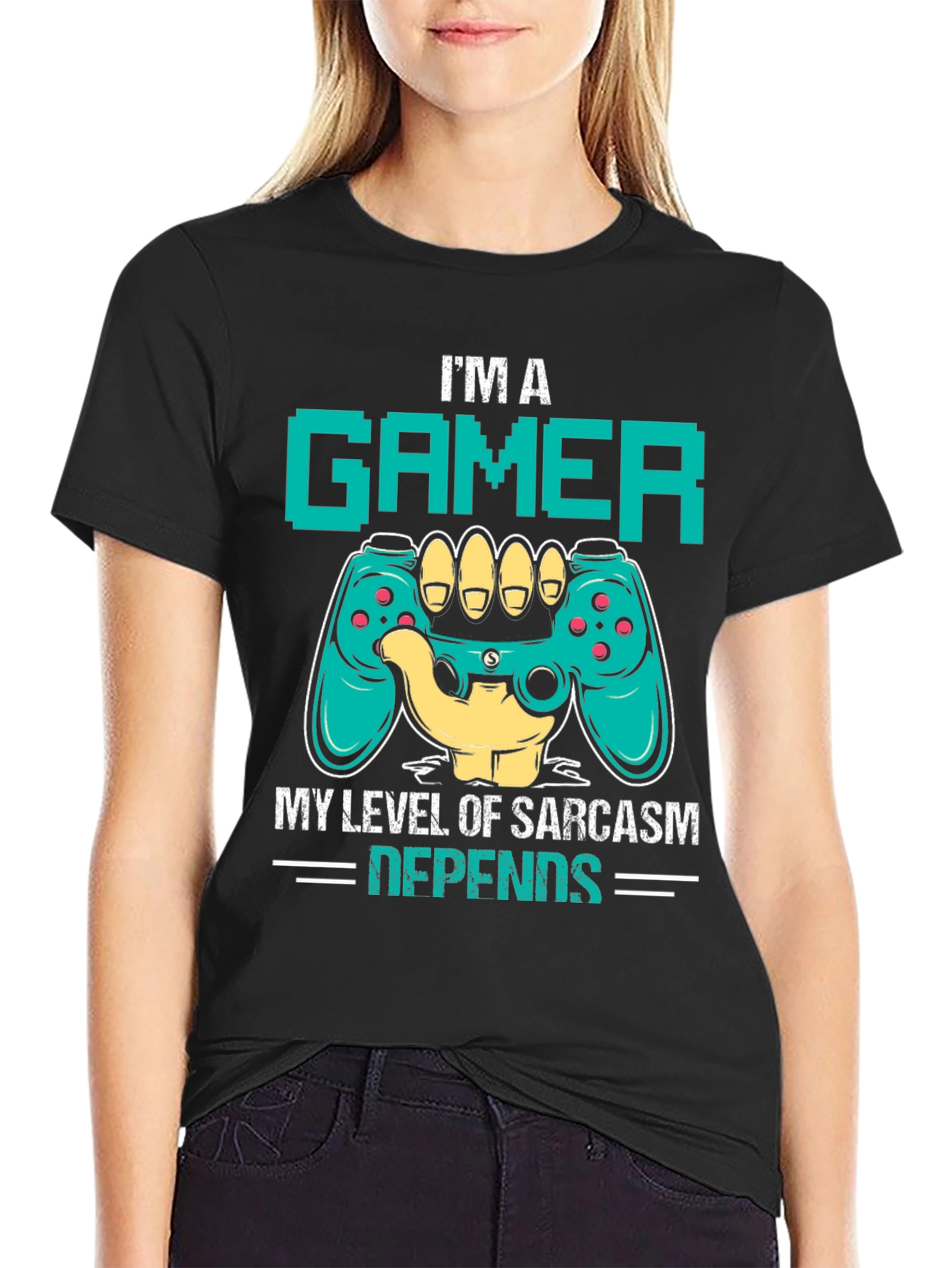Gamer Sarcasm Level Graphic Tee