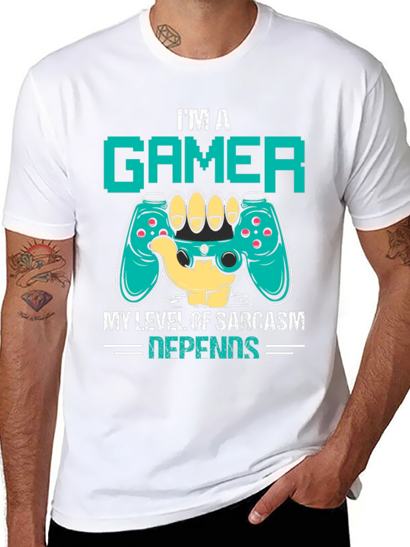 Gamer Sarcasm Level Graphic Tee