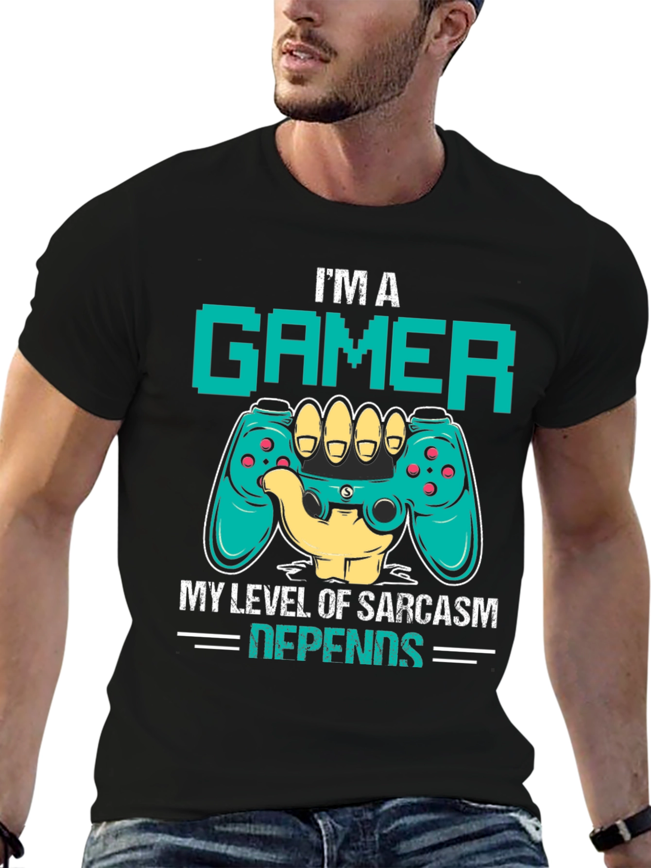 Gamer Sarcasm Level Graphic Tee