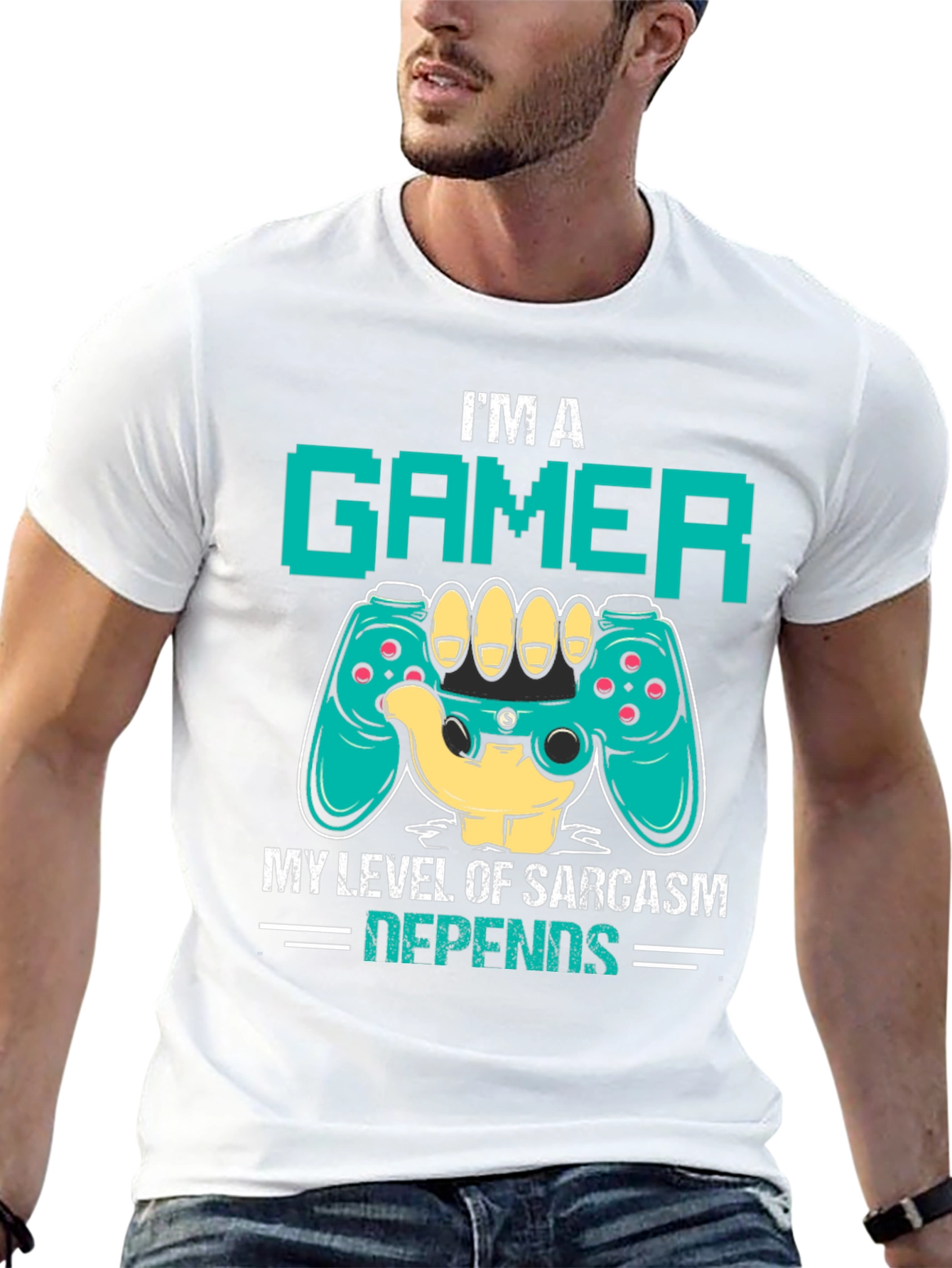 Gamer Sarcasm Level Graphic Tee