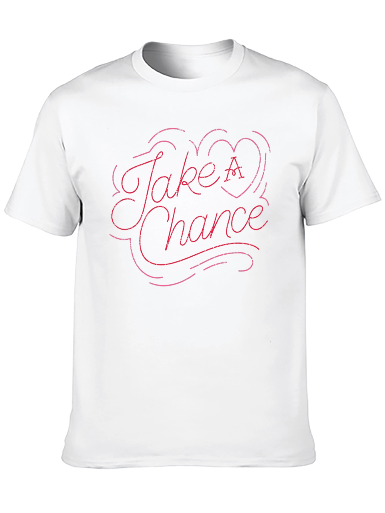 Take A Chance Graphic T-Shirt - Trendy Casual Wear