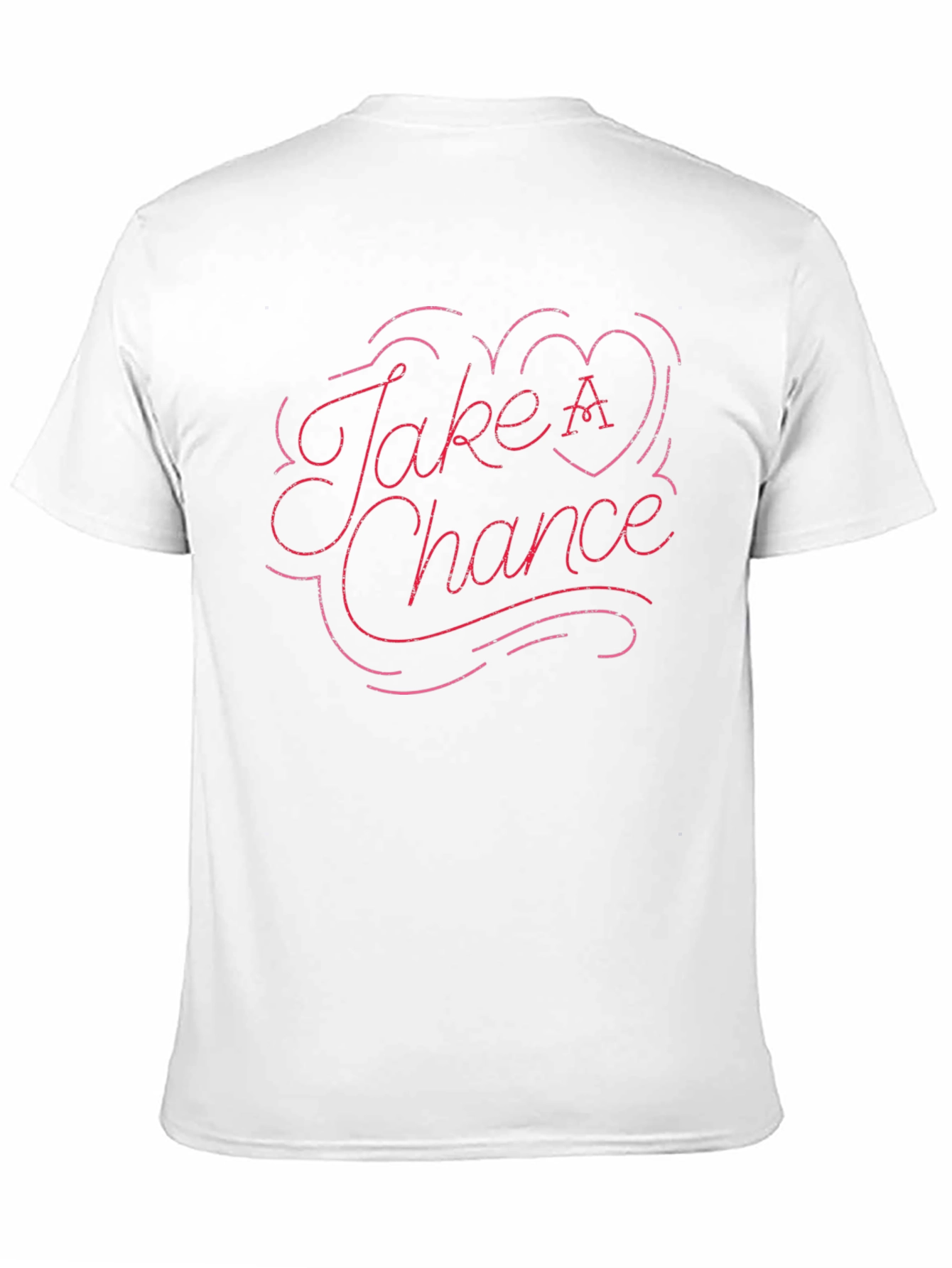 Take A Chance Graphic T-Shirt - Trendy Casual Wear