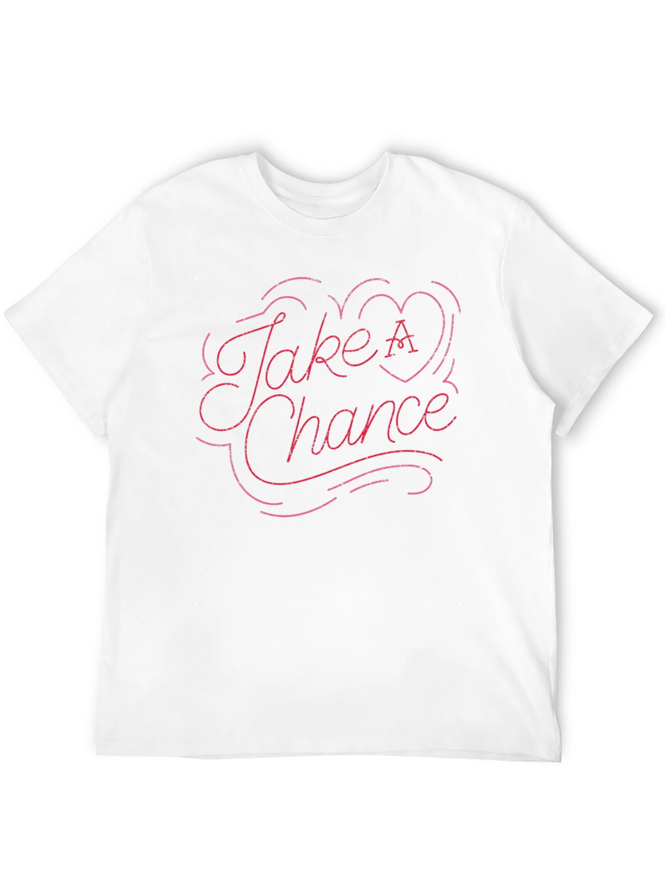 Take A Chance Graphic T-Shirt - Trendy Casual Wear