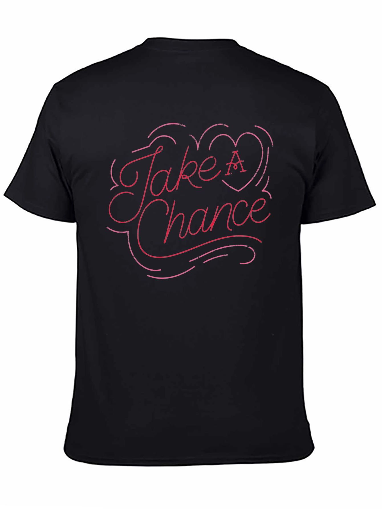 Take A Chance Graphic T-Shirt - Trendy Casual Wear