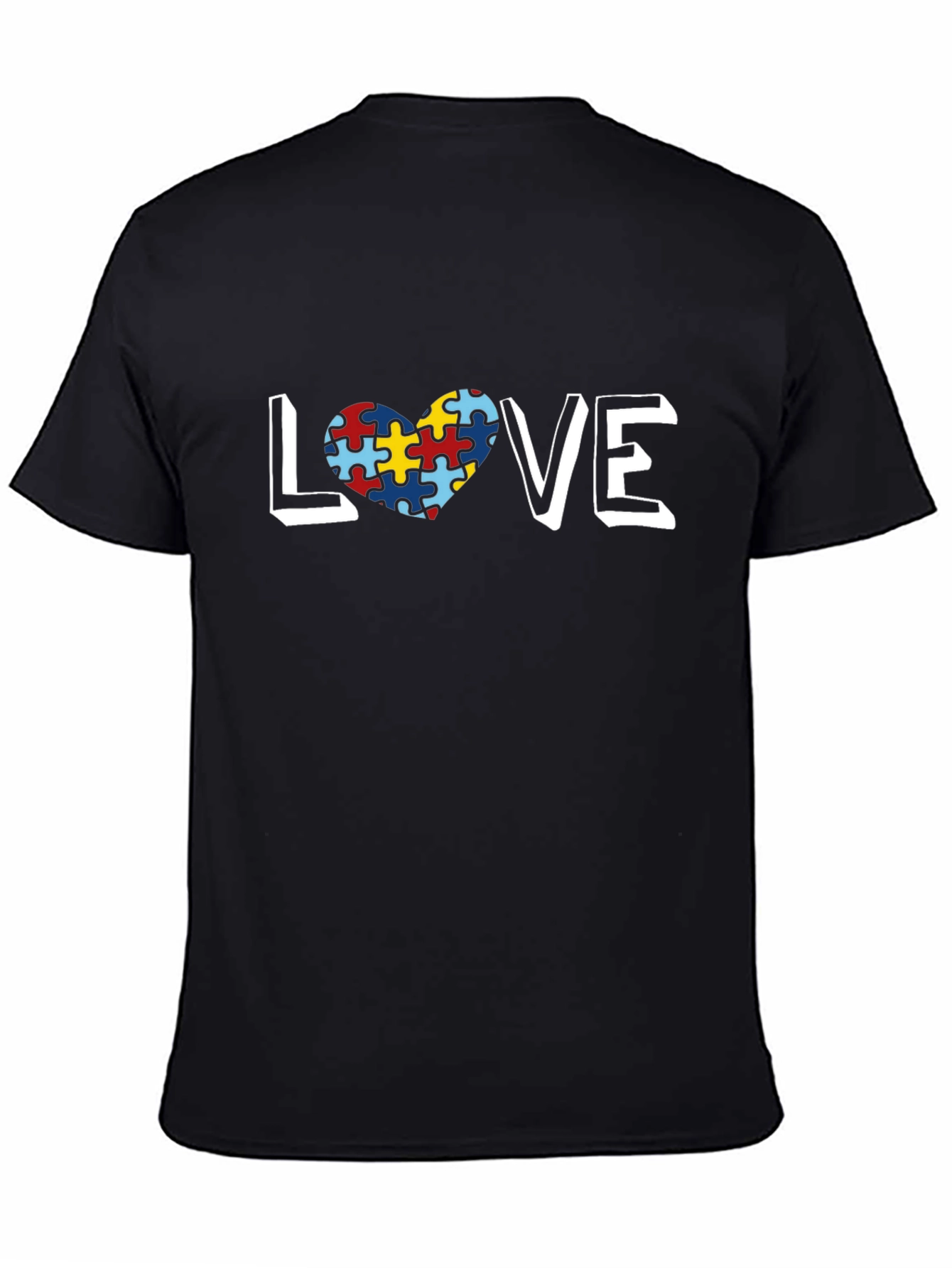 Autism Awareness Love Puzzle Heart T-Shirt