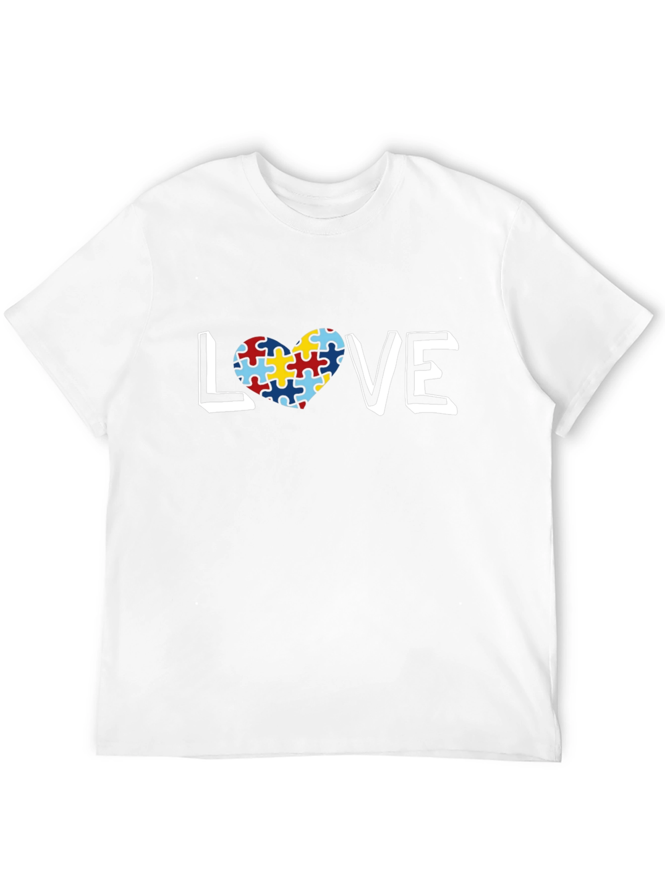 Autism Awareness Love Puzzle Heart T-Shirt
