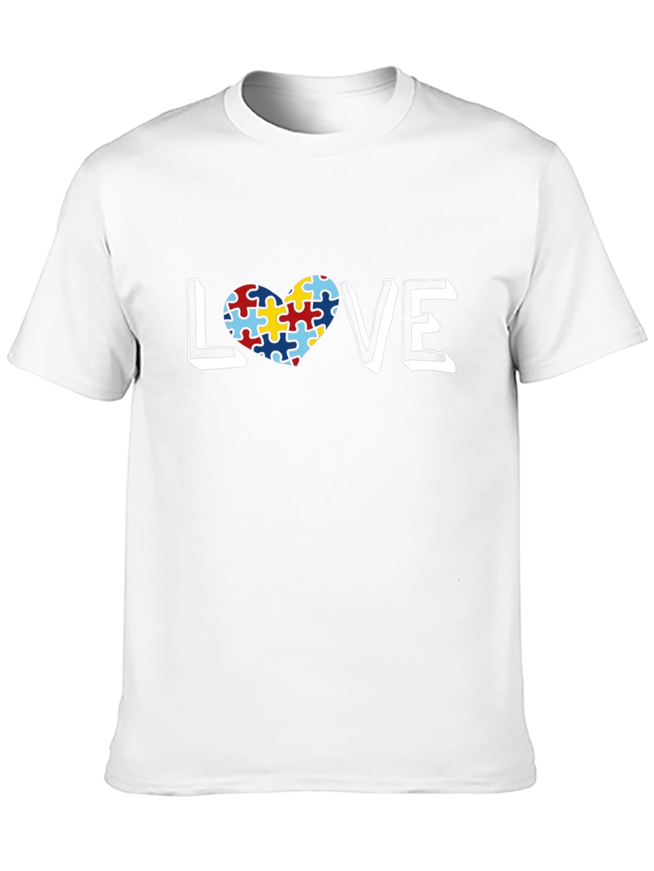 Autism Awareness Love Puzzle Heart T-Shirt