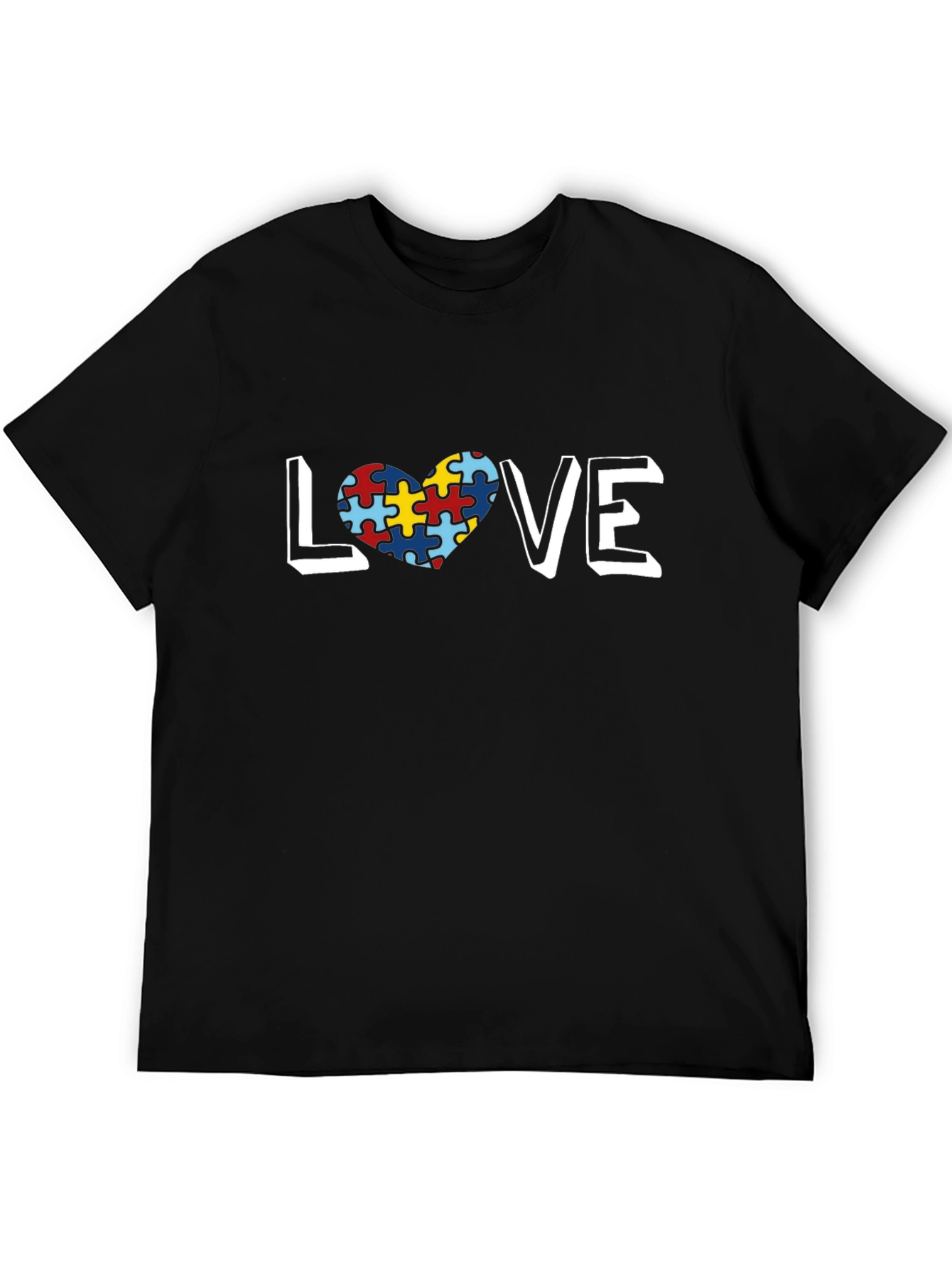 Autism Awareness Love Puzzle Heart T-Shirt