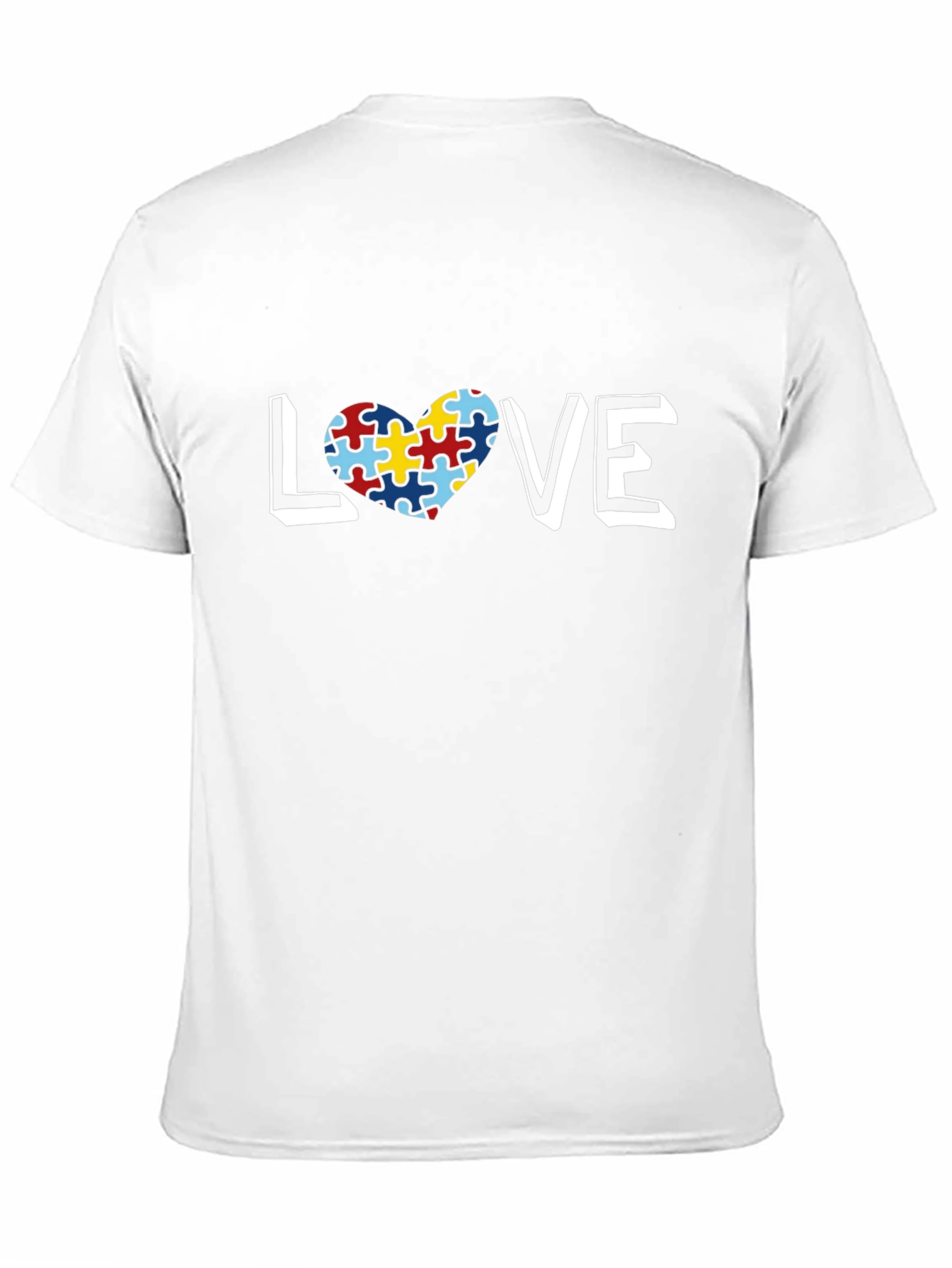 Autism Awareness Love Puzzle Heart T-Shirt