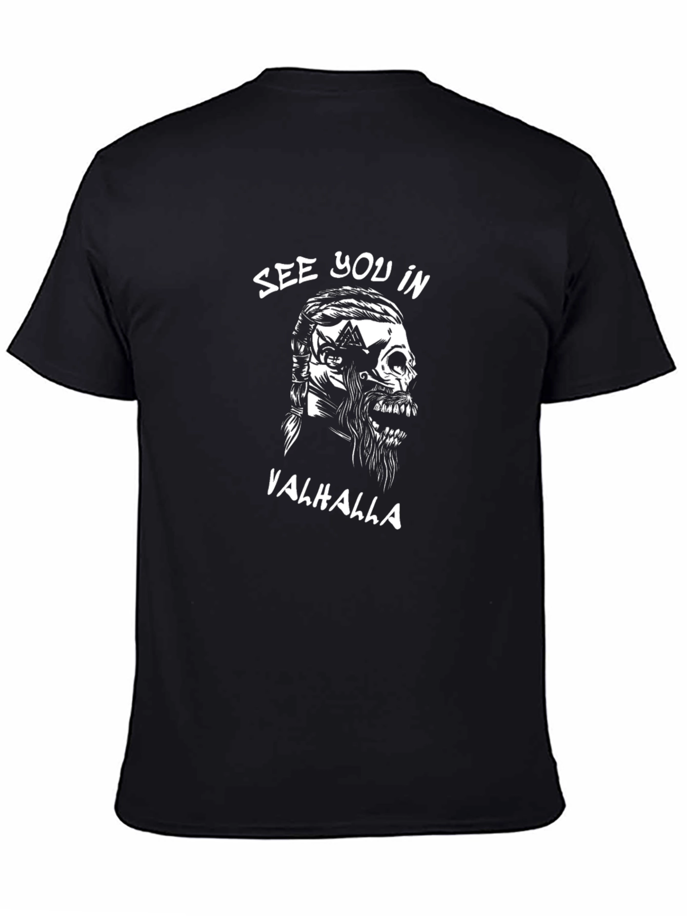 Viking Valhalla Graphic T-Shirt - Premium Cotton Blend