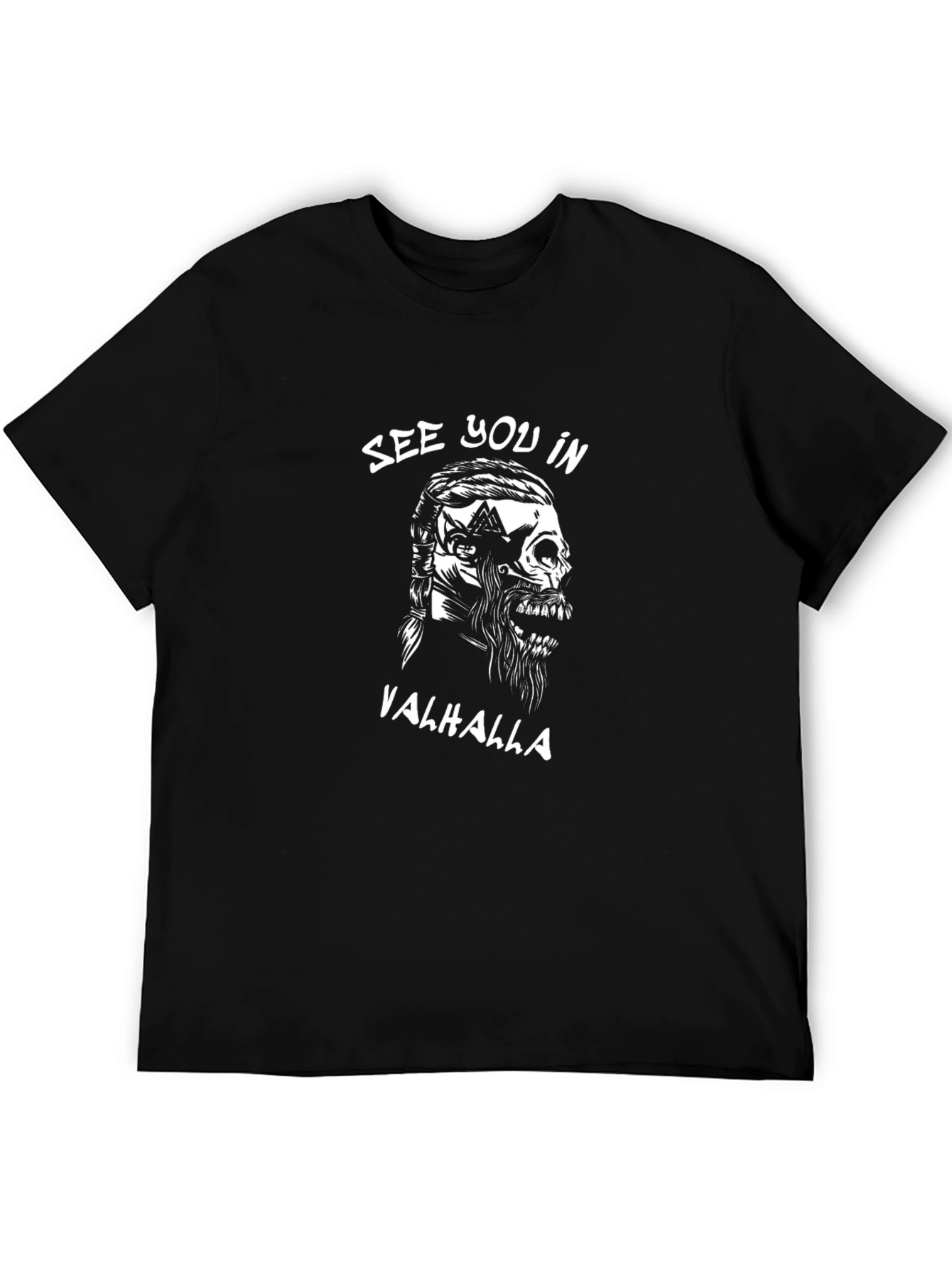 Viking Valhalla Graphic T-Shirt - Premium Cotton Blend