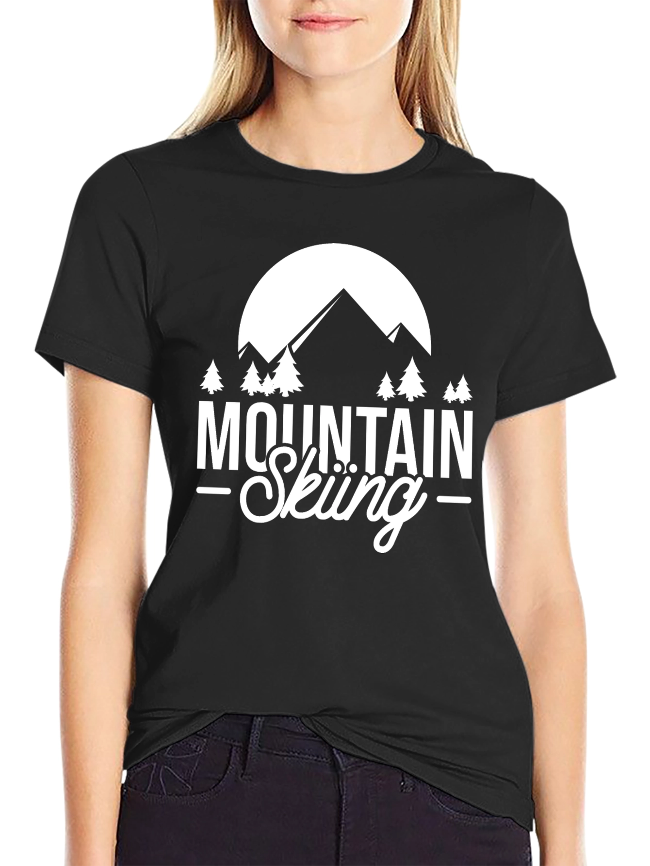 Mountain Skiing Graphic Tee