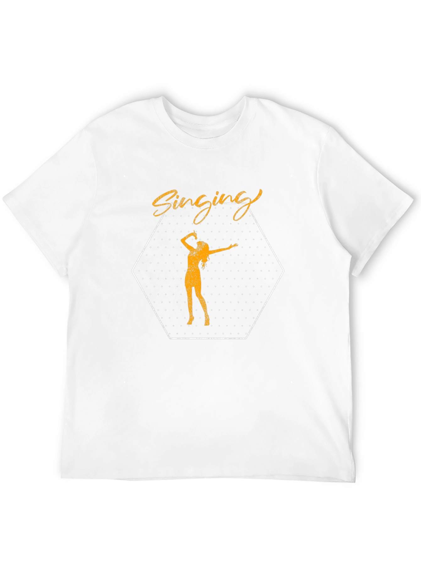 Singing Silhouette Tee - Black Graphic T-Shirt