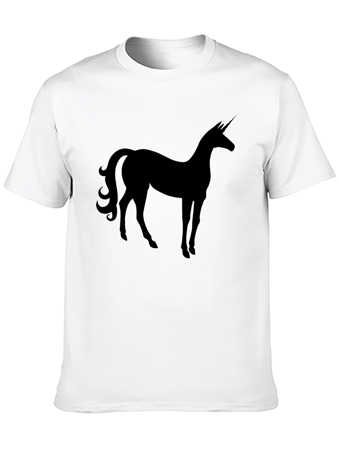 Unicorn Silhouette Black T-Shirt