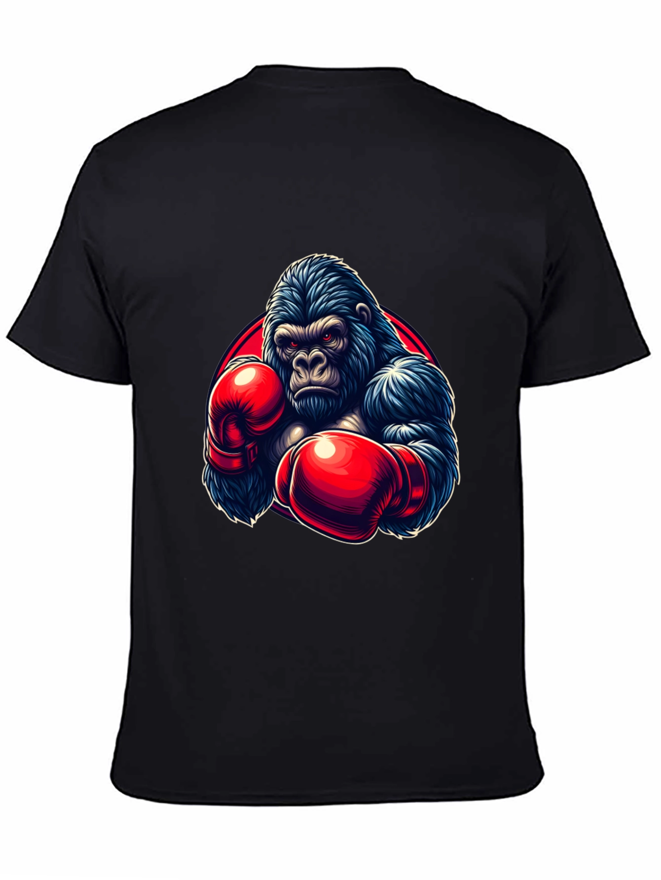 Gorilla Boxer Graphic T-Shirt - Black