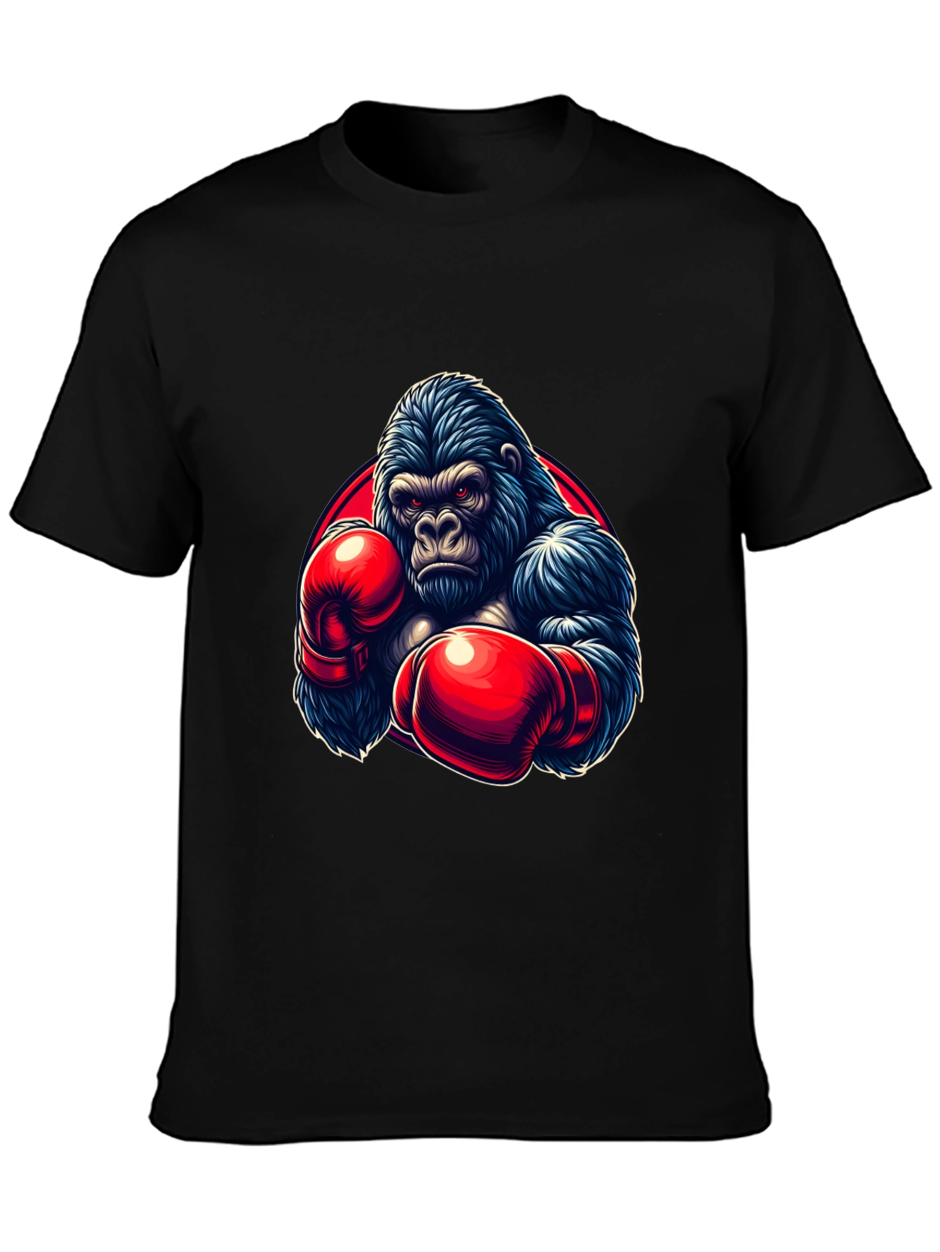 Gorilla Boxer Graphic T-Shirt - Black