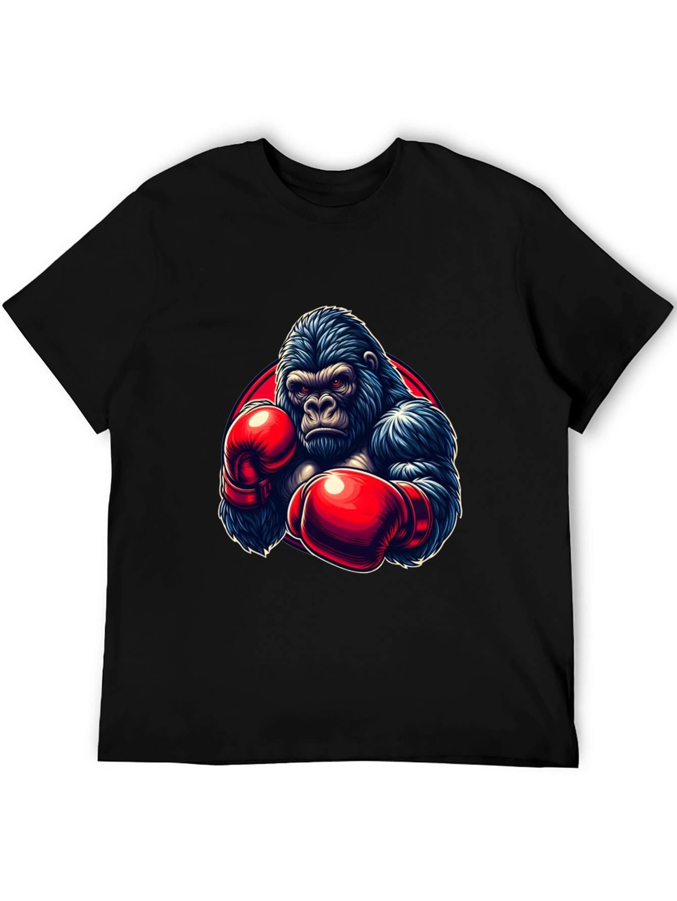 Gorilla Boxer Graphic T-Shirt - Black