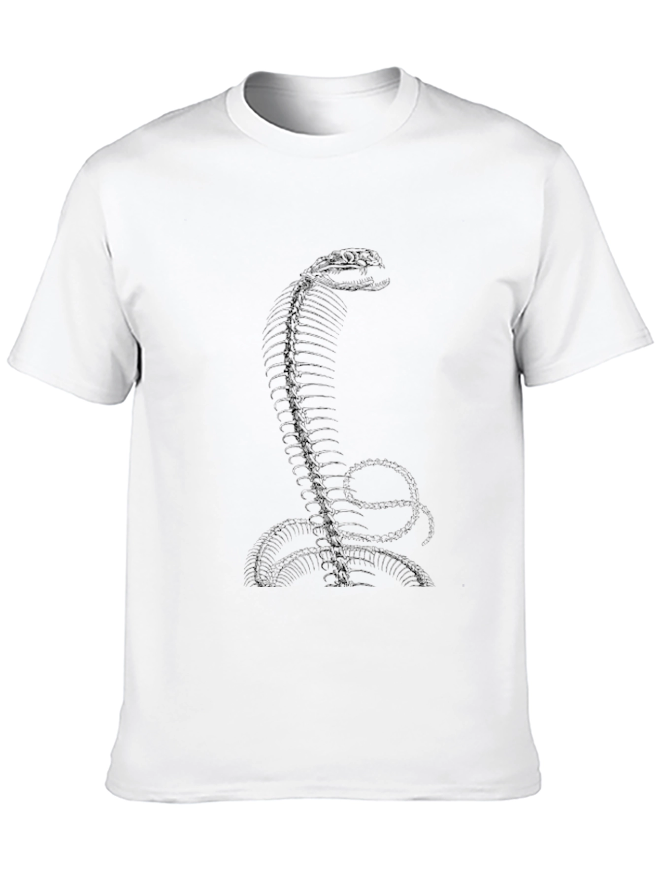 Cobra Snake Spine Graphic Tee - Black