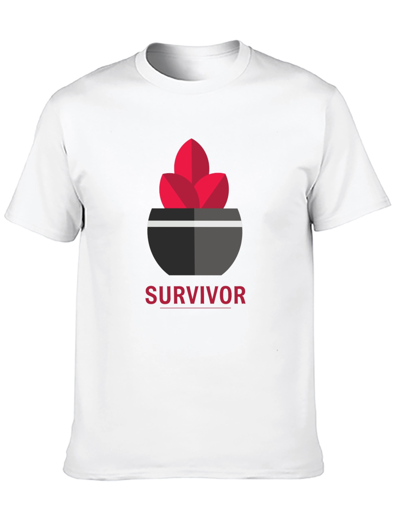 Survivor Graphic Tee - Modern Black T-Shirt