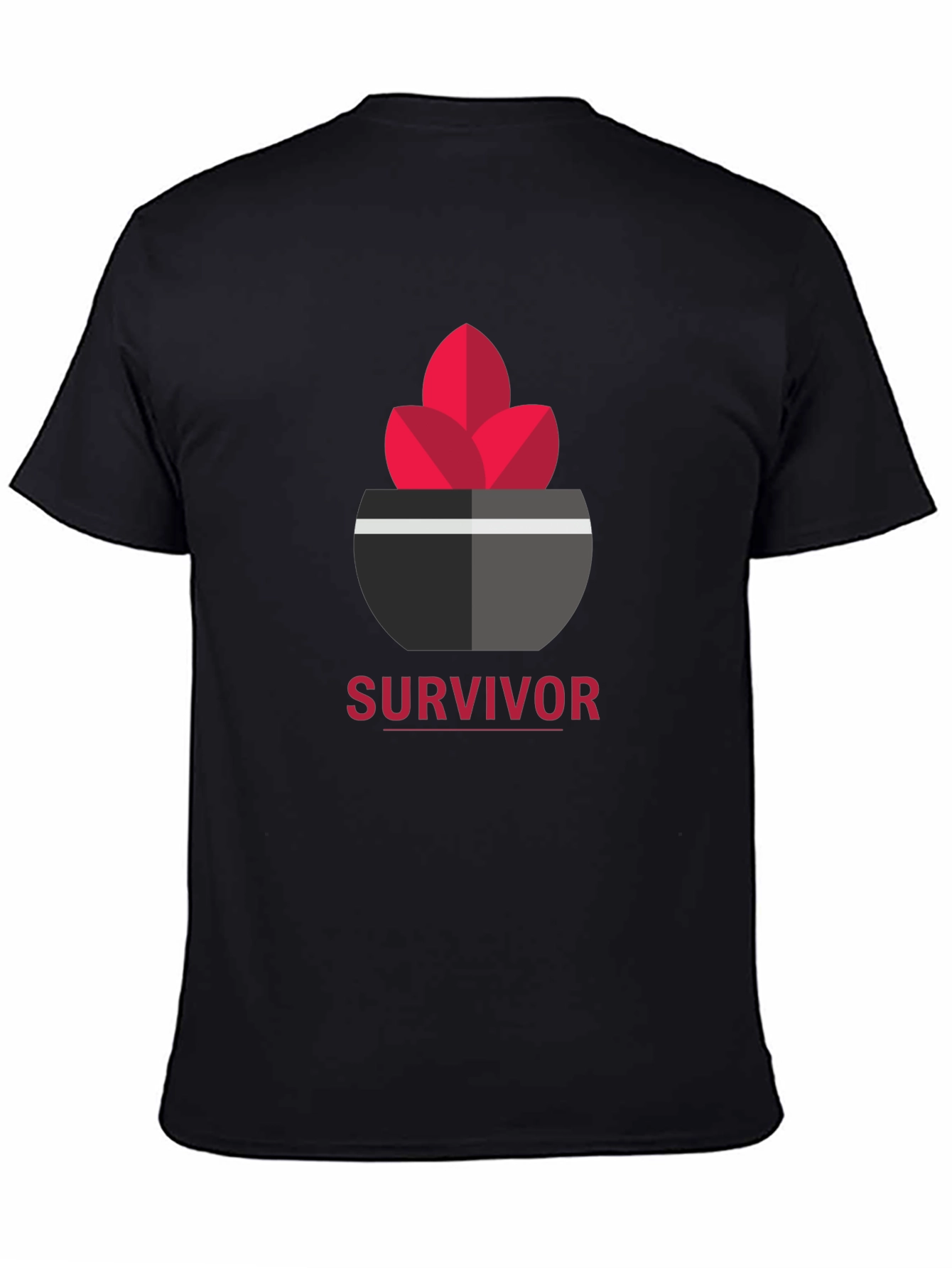 Survivor Graphic Tee - Modern Black T-Shirt