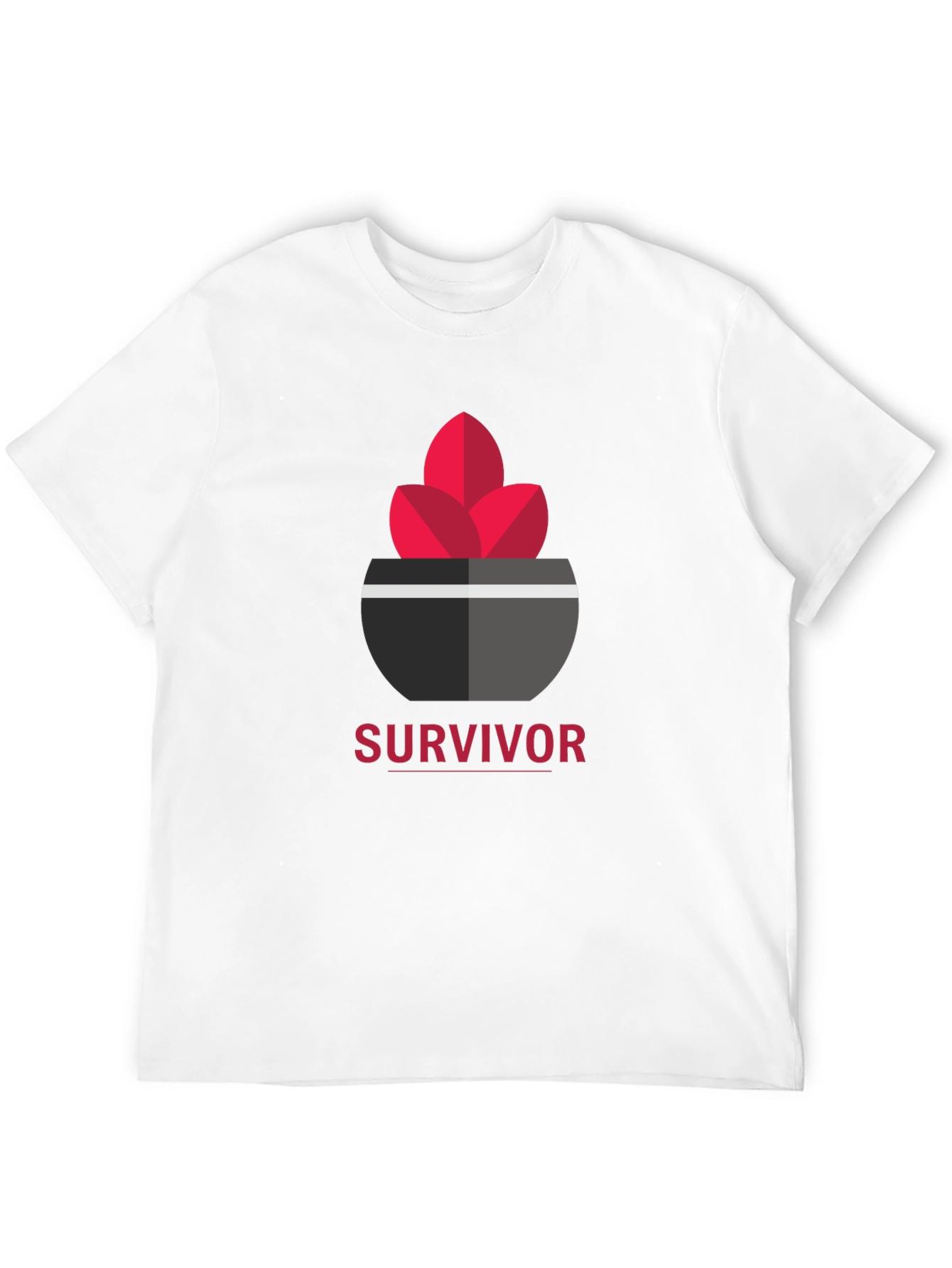 Survivor Graphic Tee - Modern Black T-Shirt
