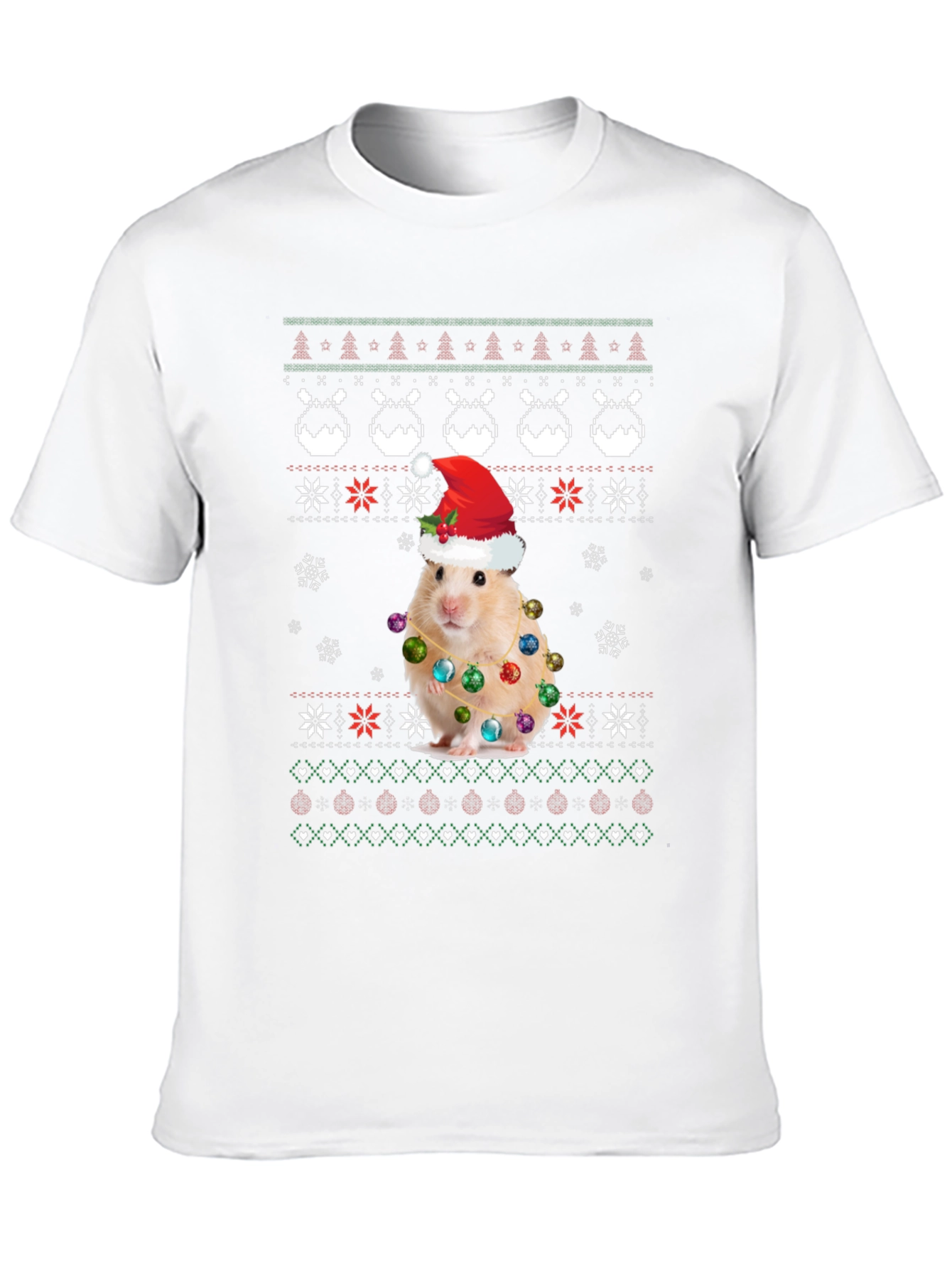 Hamster Ugly Christmas Sweater T-Shirt