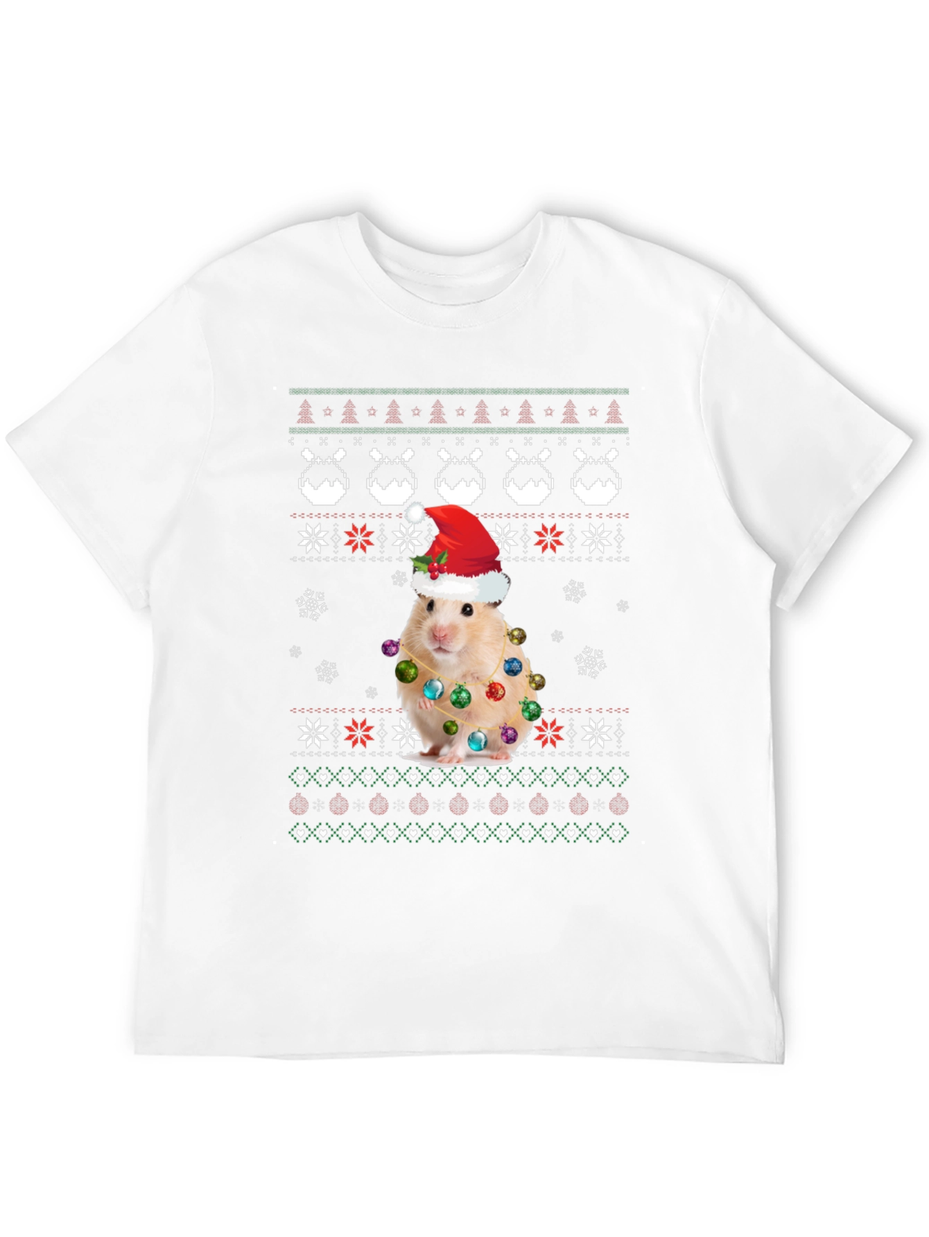 Hamster Ugly Christmas Sweater T-Shirt