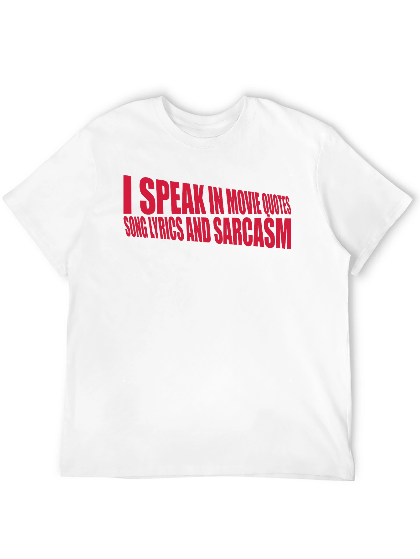 Sarcastic Movie Quote Graphic Tee - Black