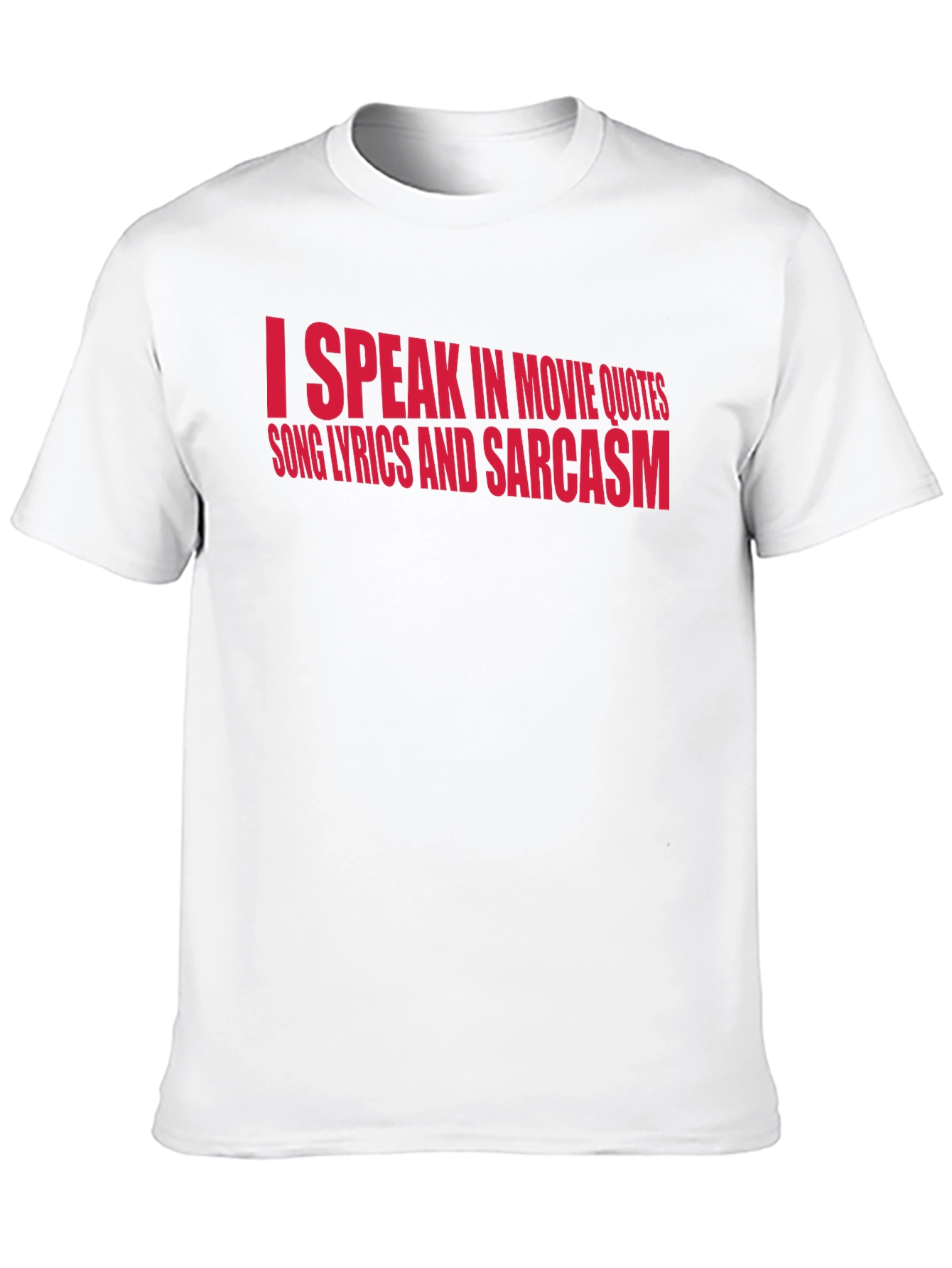 Sarcastic Movie Quote Graphic Tee - Black