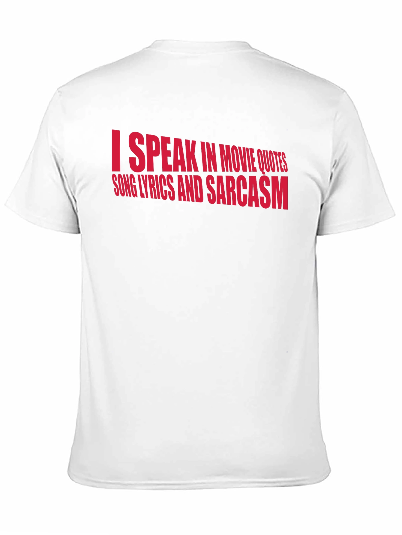 Sarcastic Movie Quote Graphic Tee - Black