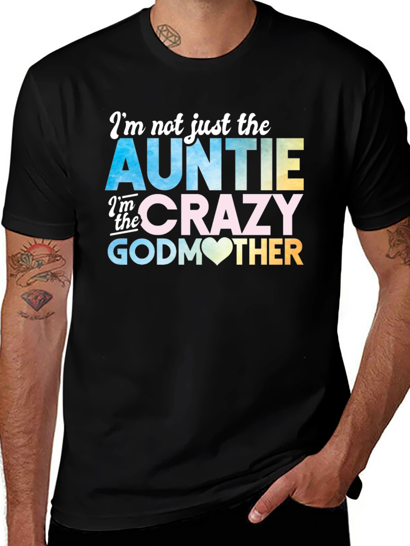 Auntie Crazy Godmother Graphic T-Shirt