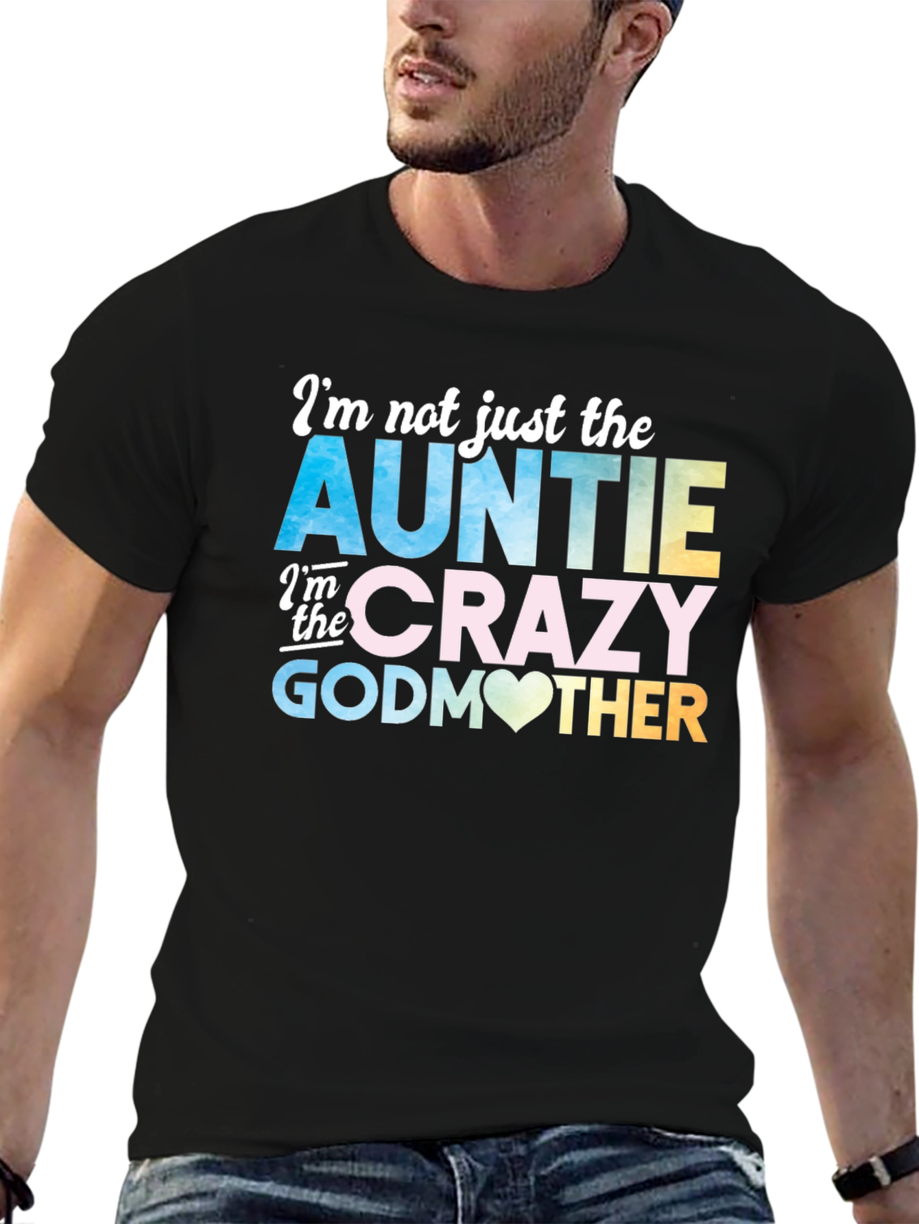 Auntie Crazy Godmother Graphic T-Shirt