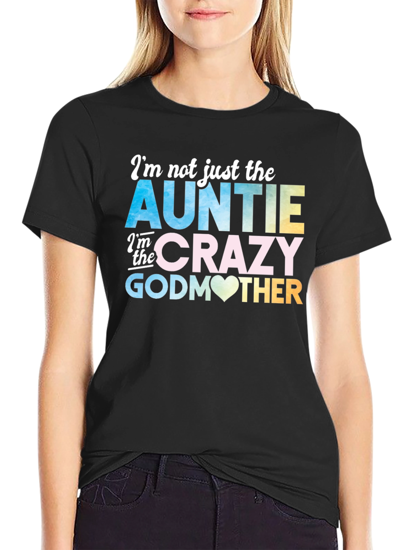 Auntie Crazy Godmother Graphic T-Shirt