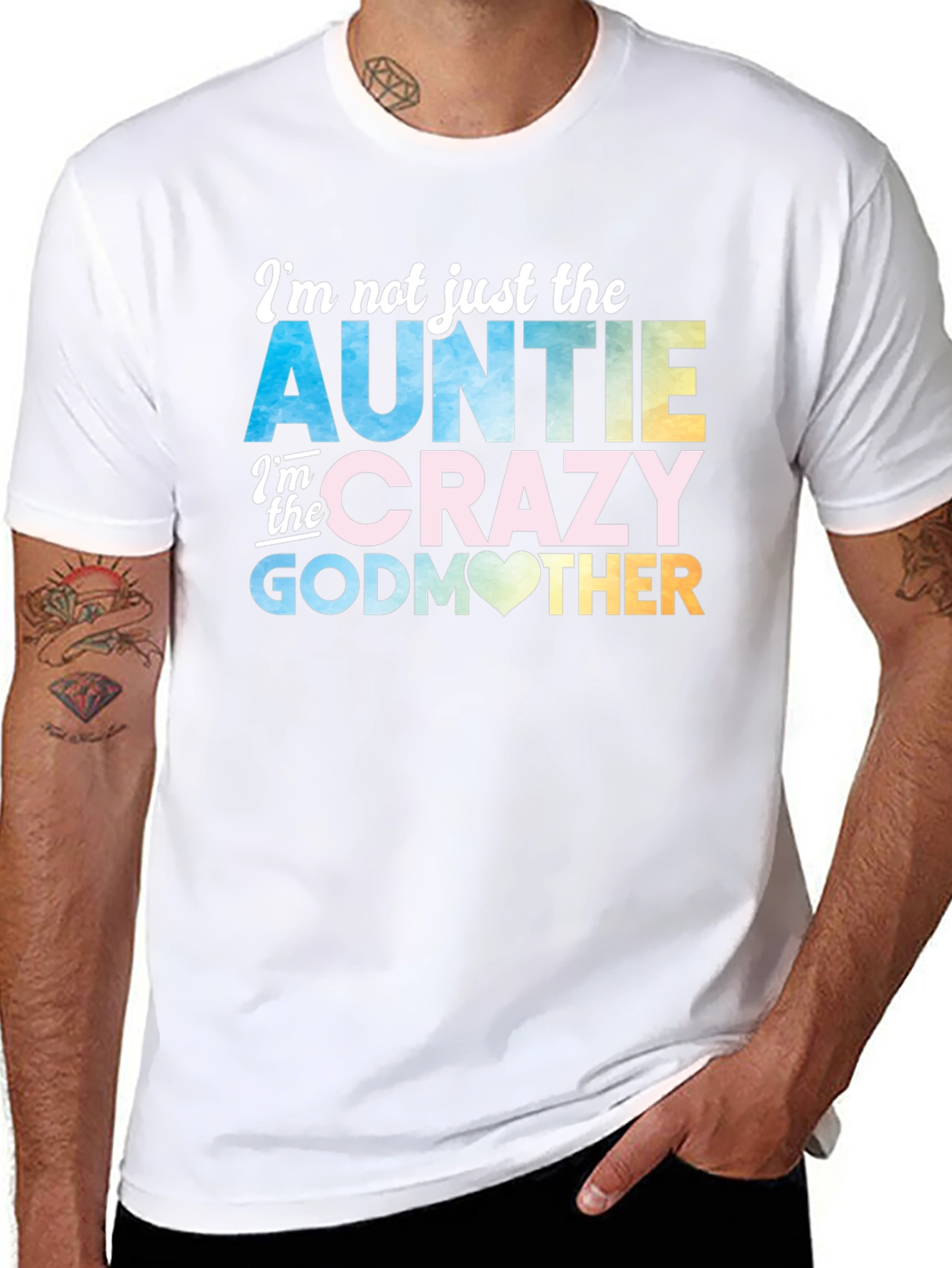 Auntie Crazy Godmother Graphic T-Shirt