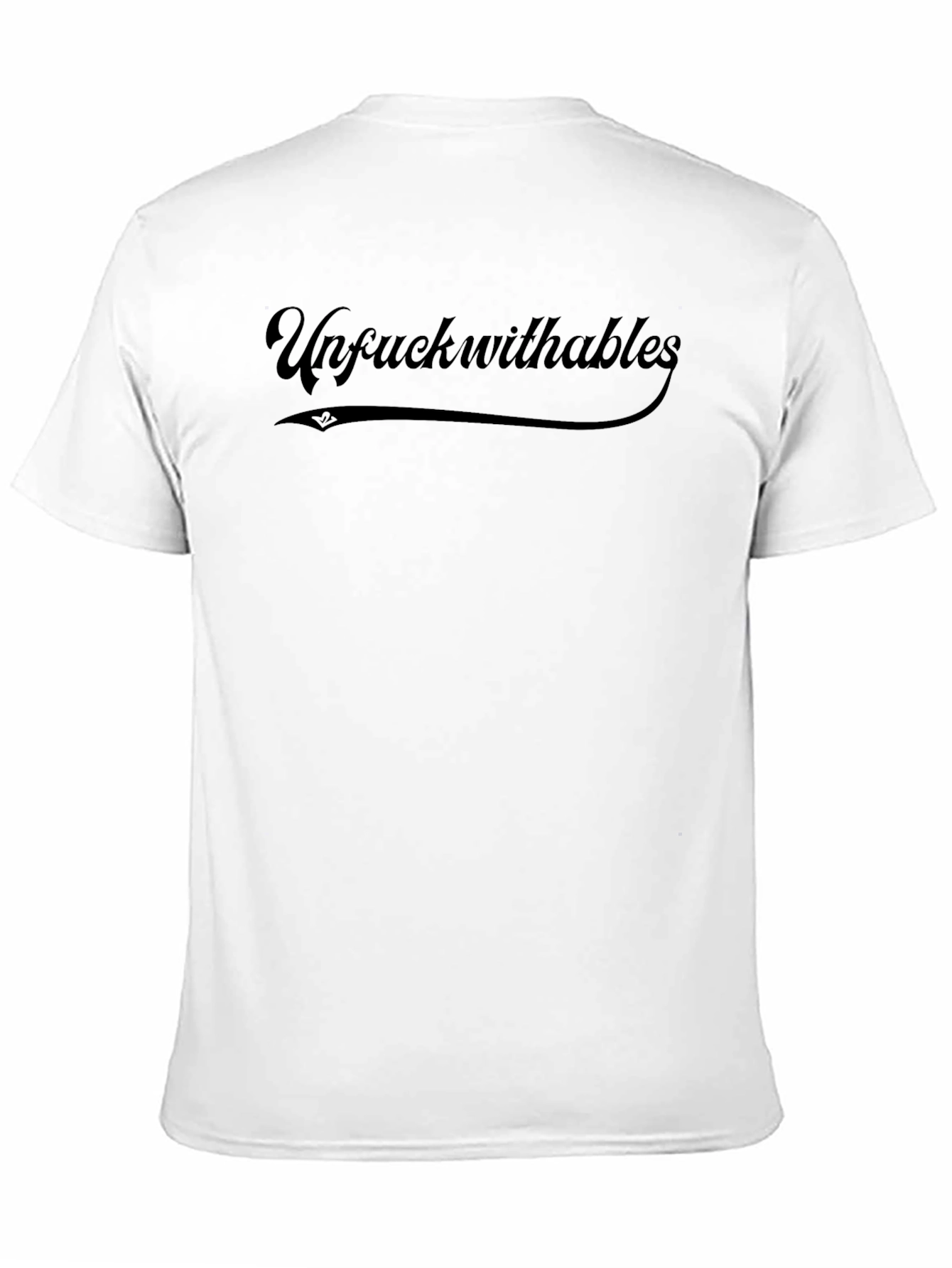 Unfuckwithables Graphic Print Tee - Black Cotton Blend