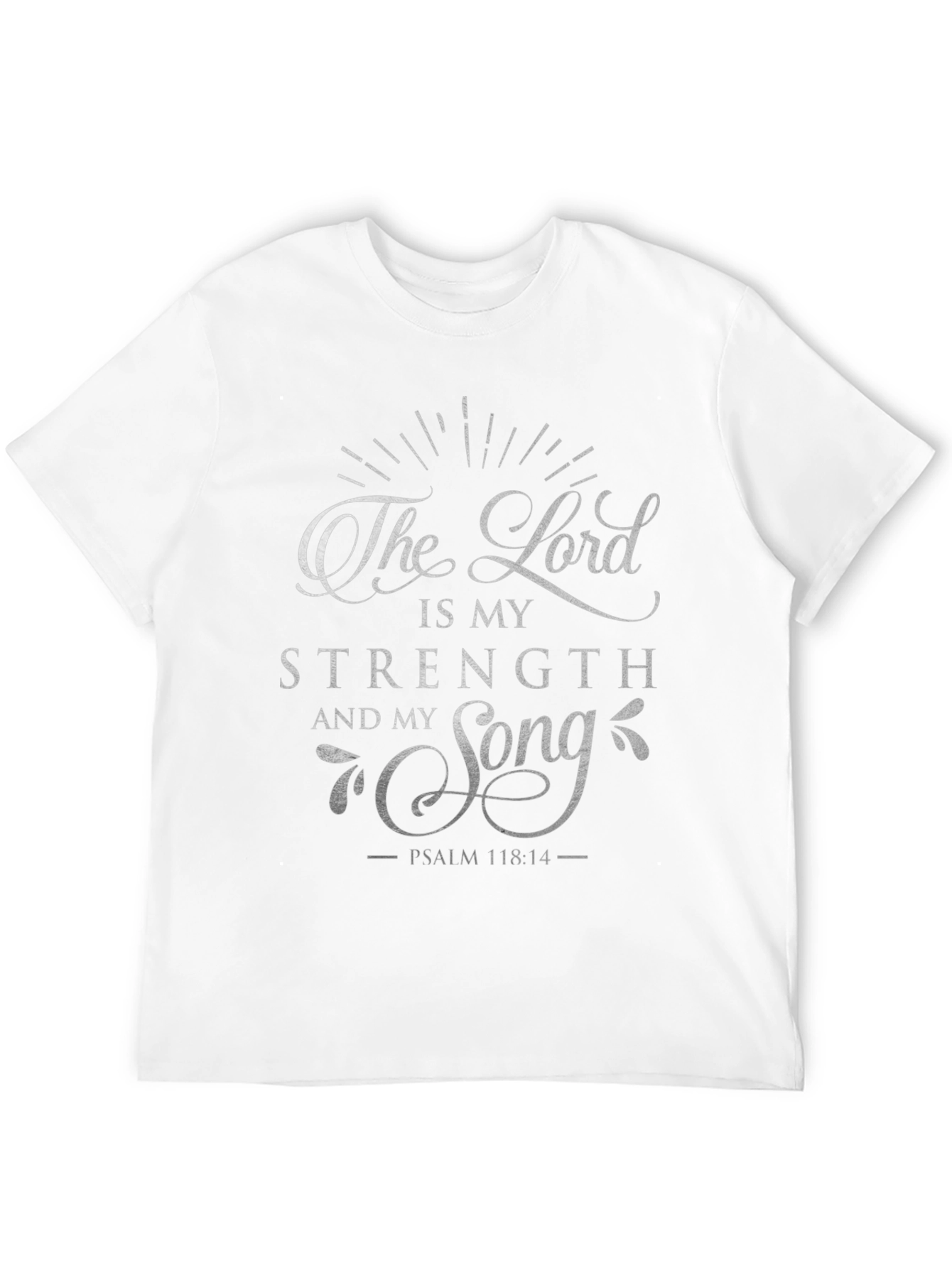 Faith-Inspired Black T-Shirt: The Lord is My Strength
