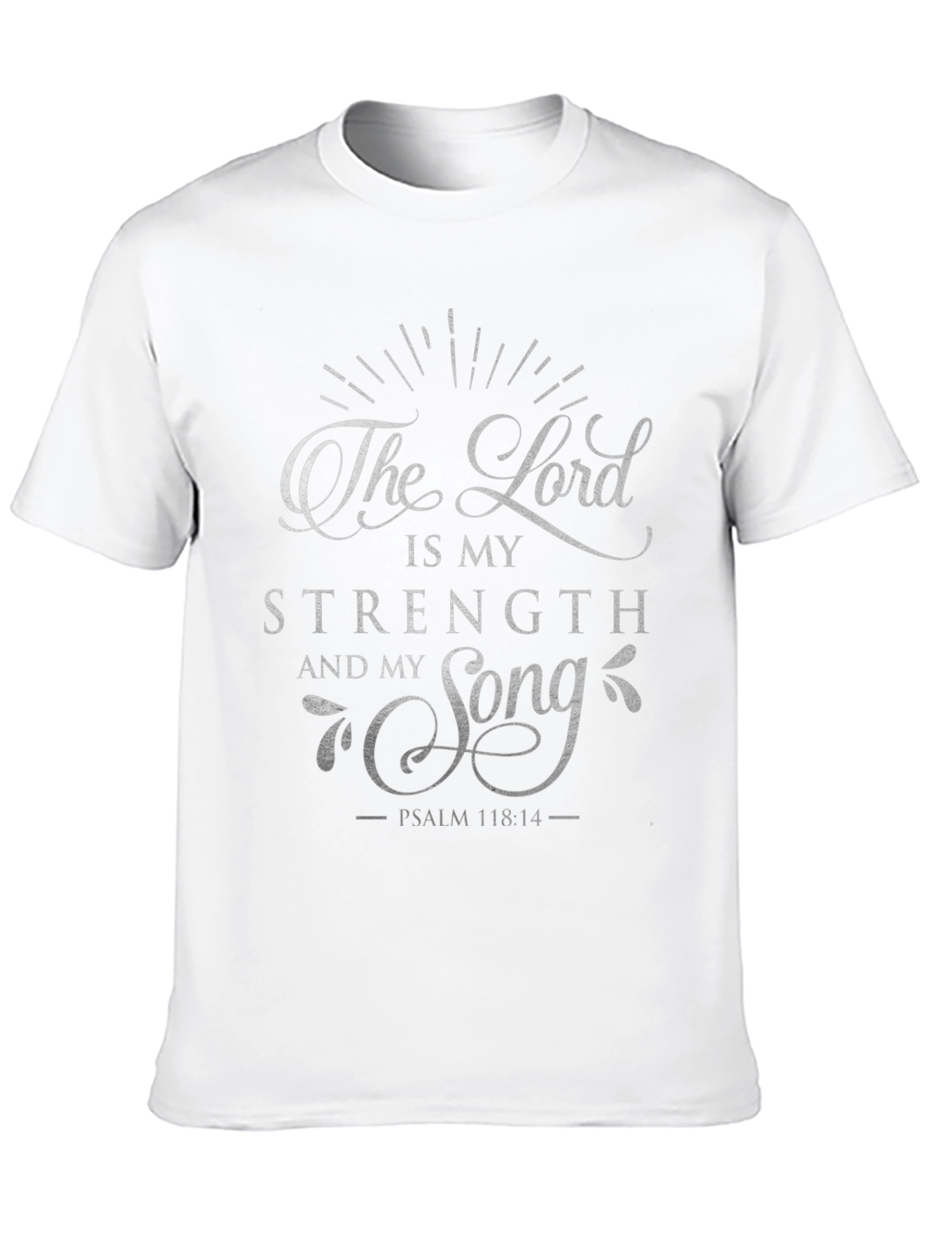 Faith-Inspired Black T-Shirt: The Lord is My Strength