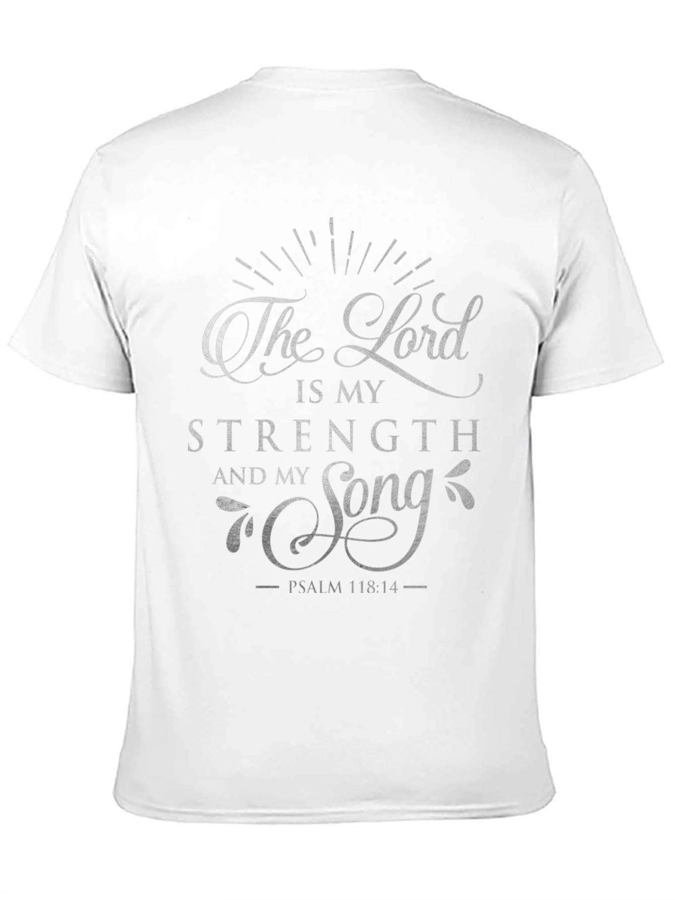 Faith-Inspired Black T-Shirt: The Lord is My Strength