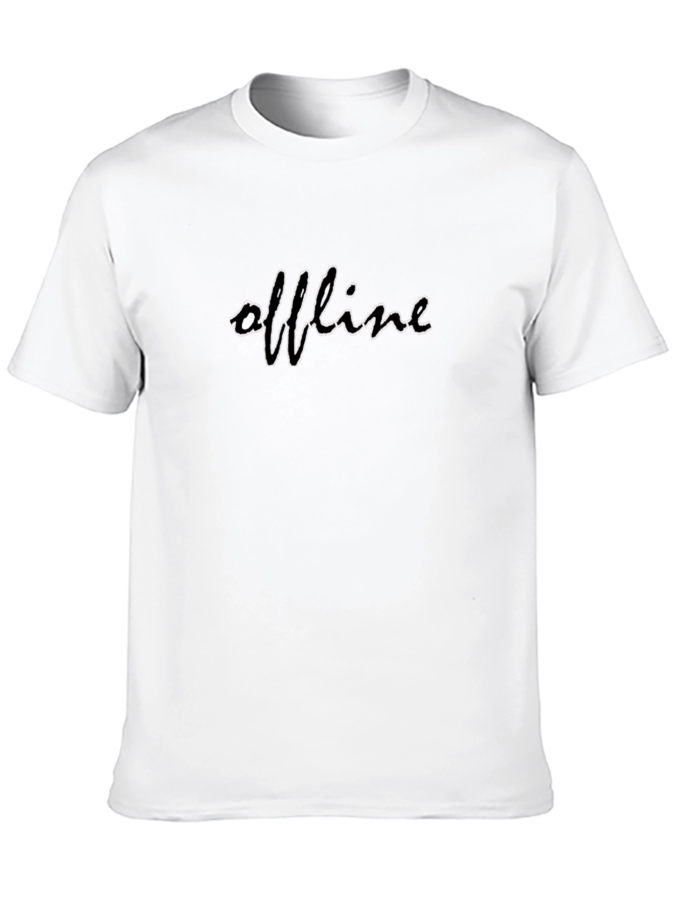 Offline Black T-Shirt - Mens Casual Wear