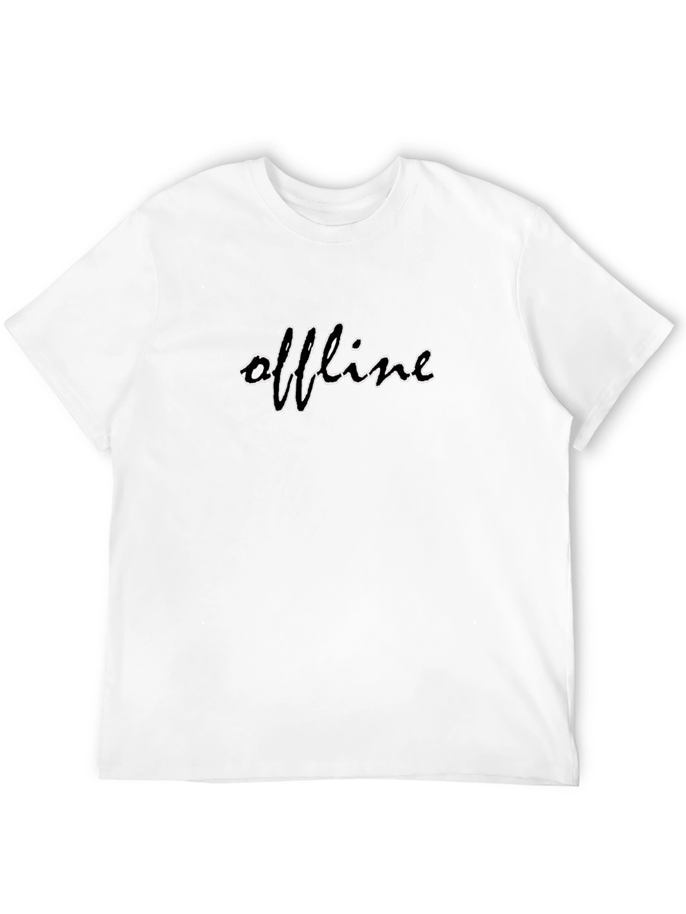 Offline Black T-Shirt - Mens Casual Wear