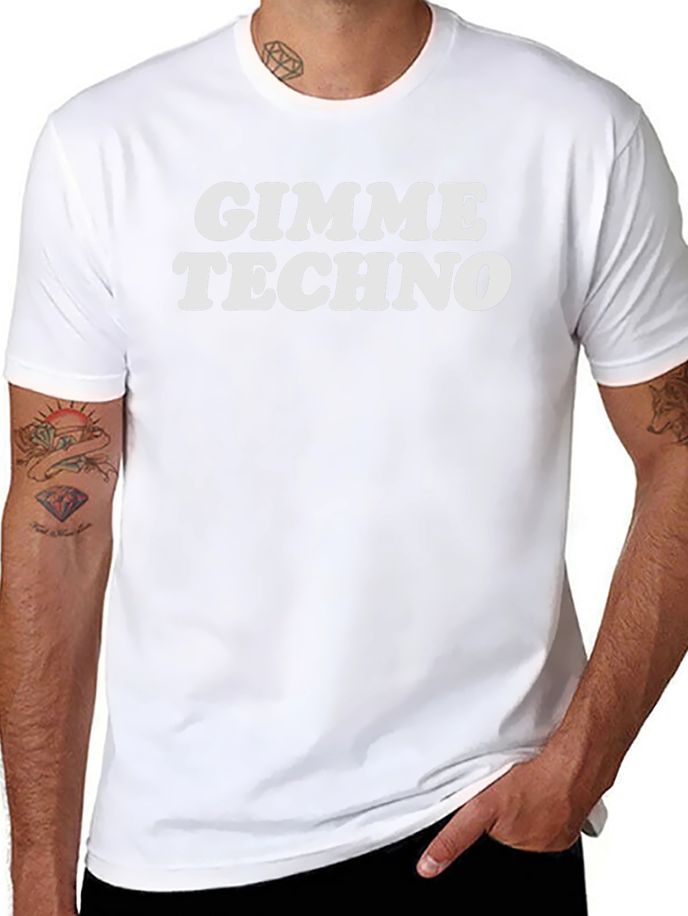 Gimme Techno T-Shirt - Bold Graphic Tee