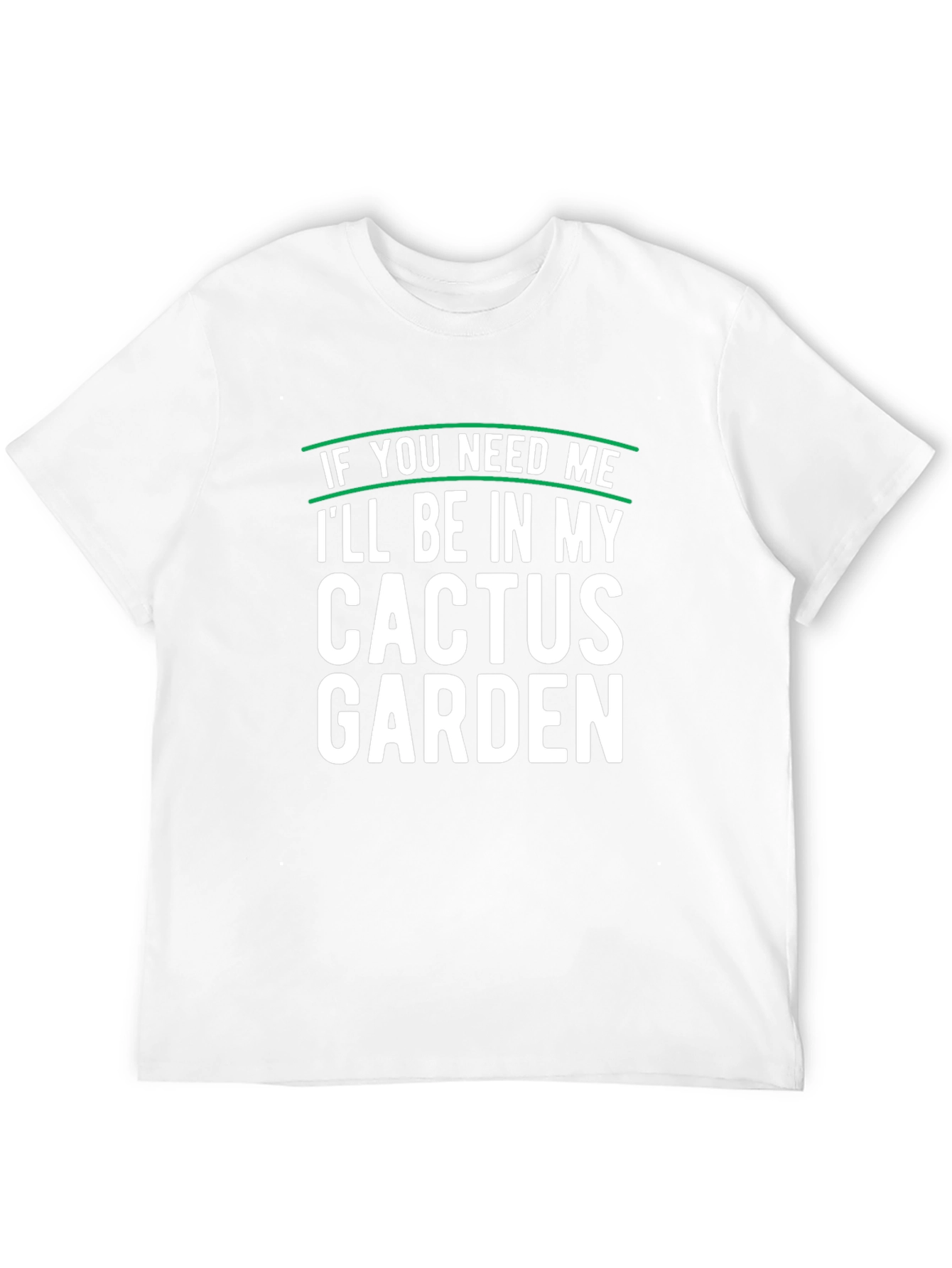 Cactus Garden Graphic T-Shirt Mens Black Tee