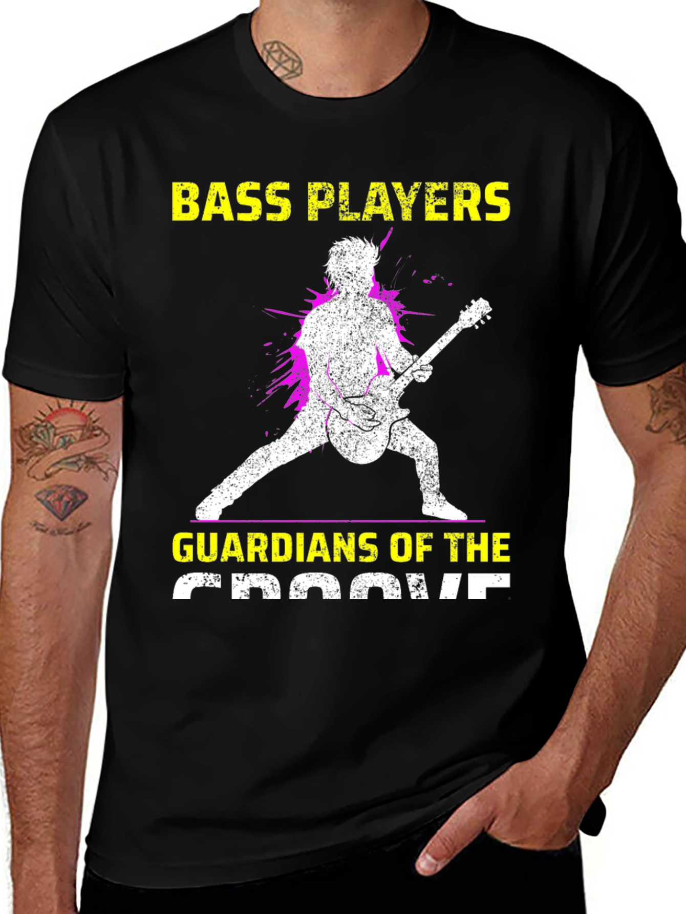 Bass Players Guardians of the Groove T-Shirt